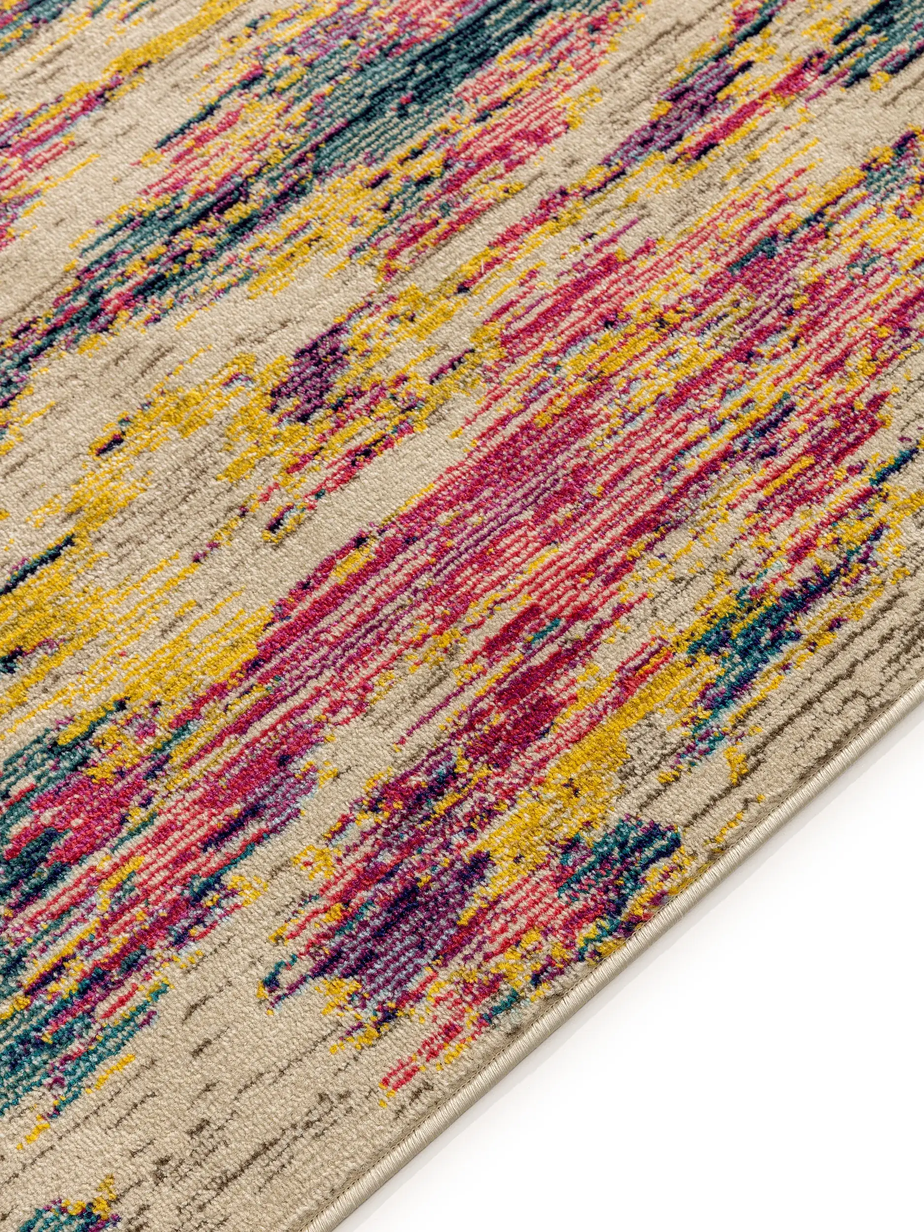 Rug made of 100% Polypropylen in Multicolour with a 100% Polypropylen high pile by benuta Nest