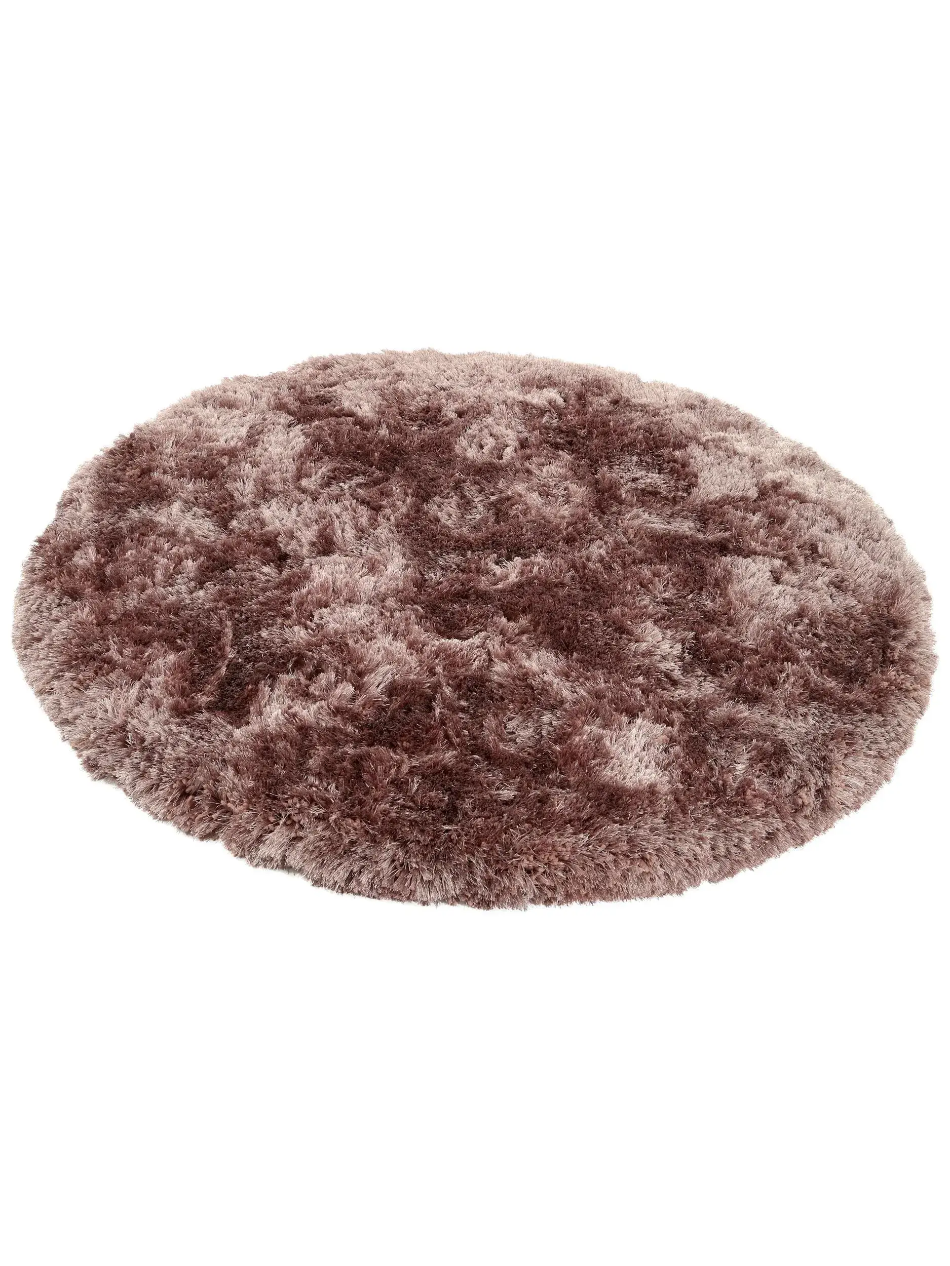 Tapijt van 100% Polyester in Roze met een 100% Polyester hoge pool van benuta Finest