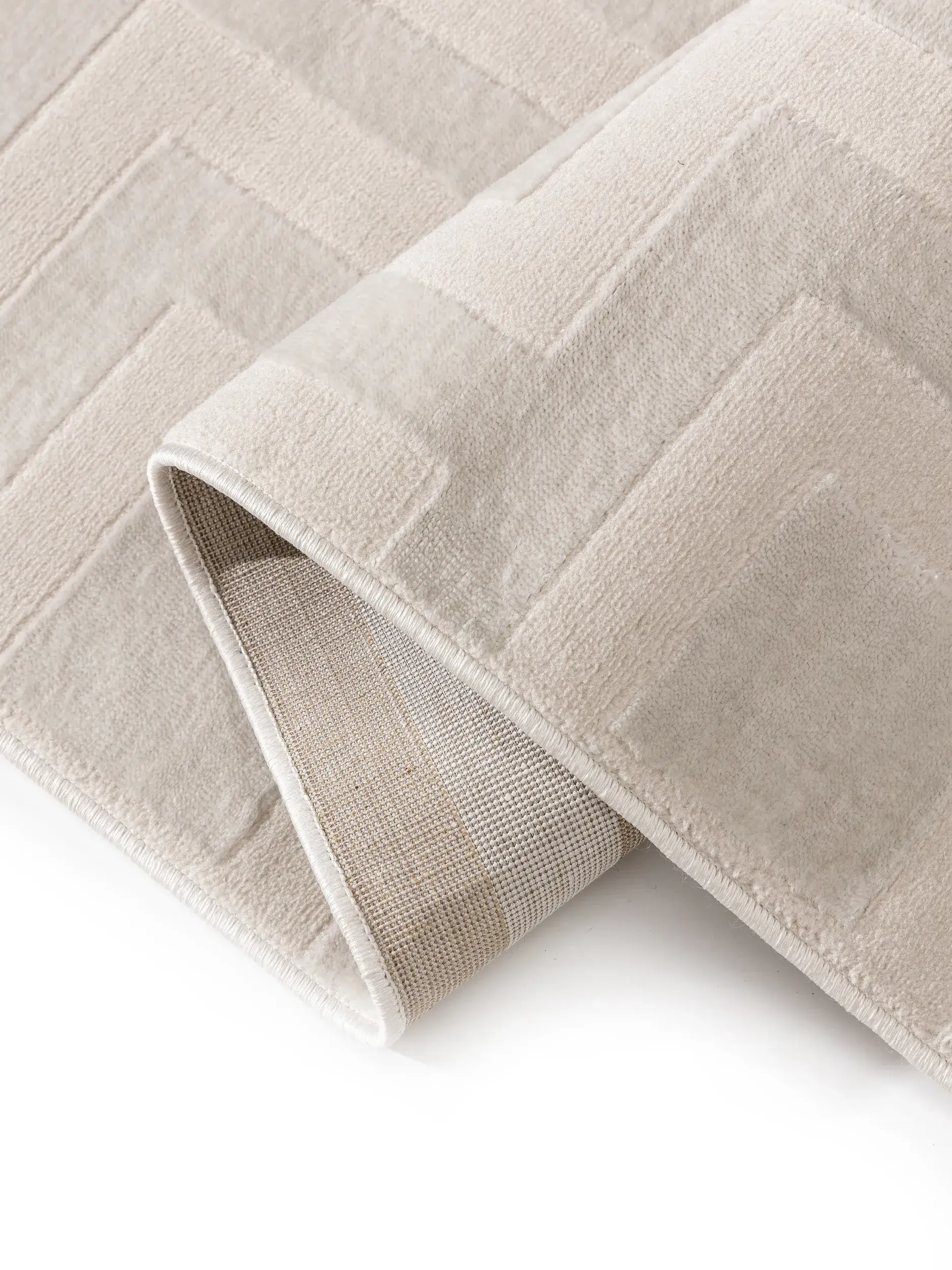 Teppe av 60% Polyester, 40% Polypropylen i Beige med 60% Polyester, 40% Polypropylen høy lugg fra benuta Basic
