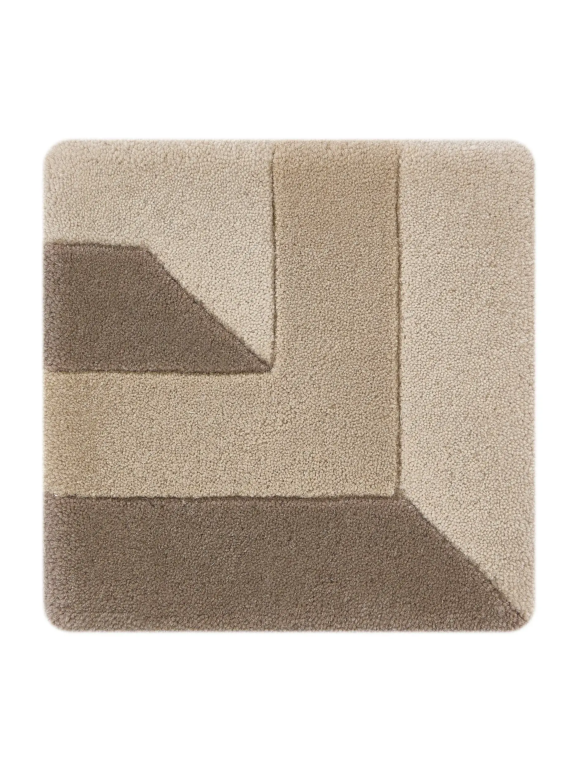 Alfombra Tilo de 100% Lana en Beige de benuta Finest