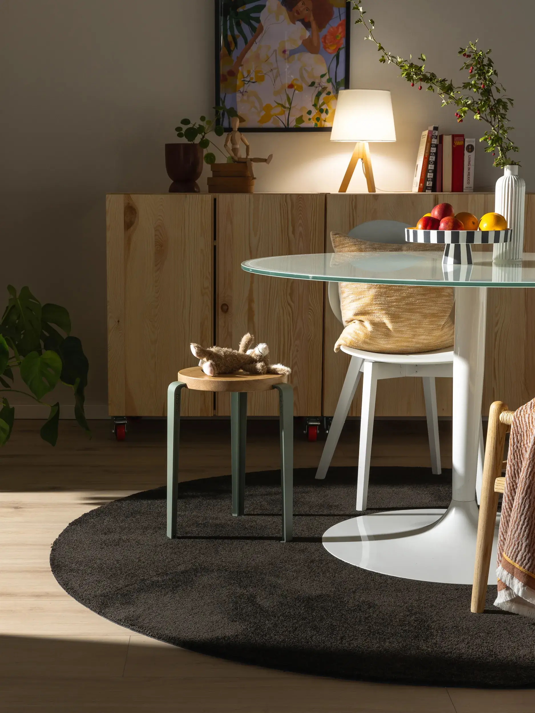 Teppe av 100% Polyester (30% recycelt) i Grau med 100% Polyester (30% recycelt) høy lugg fra benuta Nest
