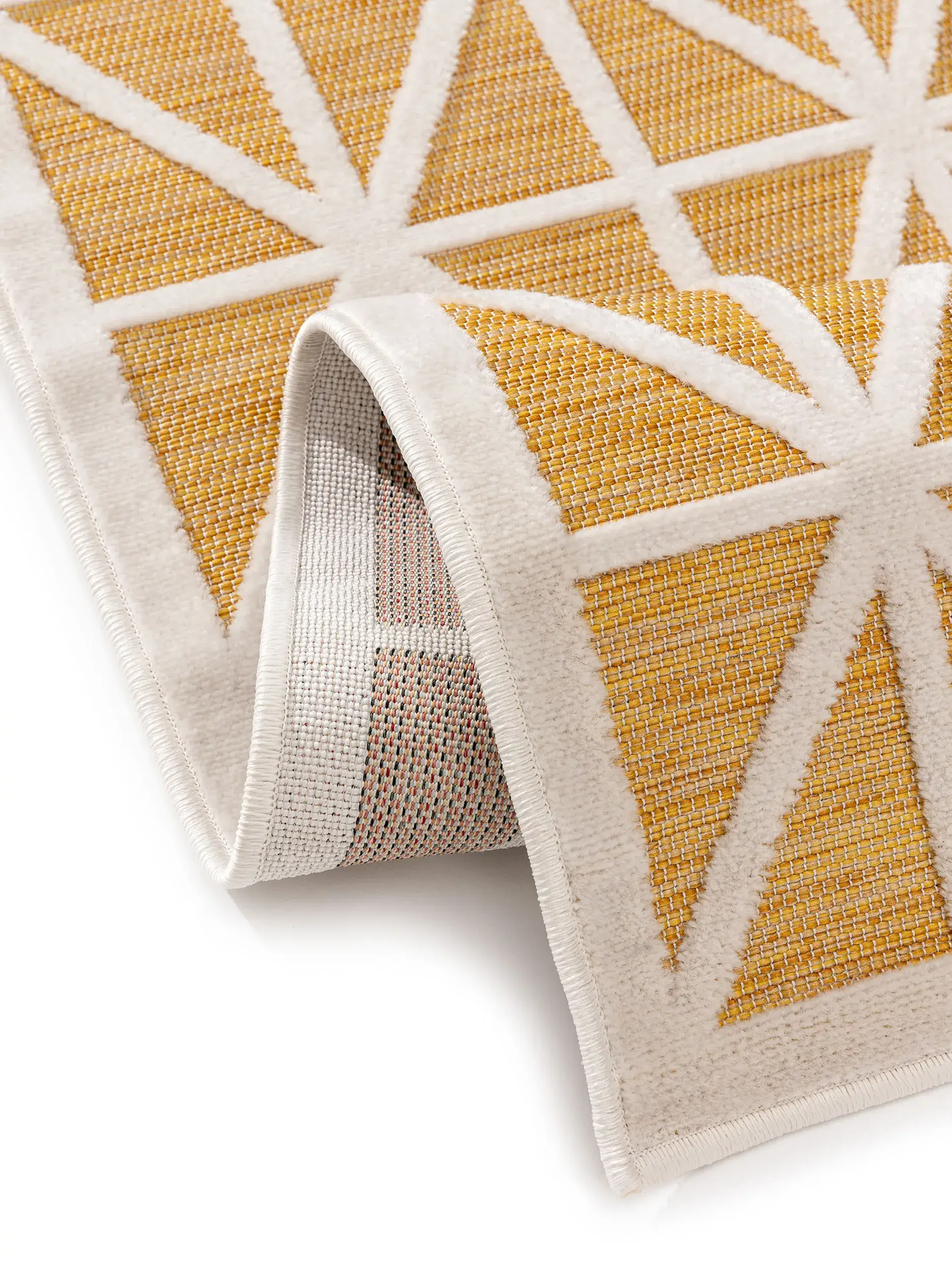 Alfombra Orion de 100% Polipropileno en Amarillo de benuta POP