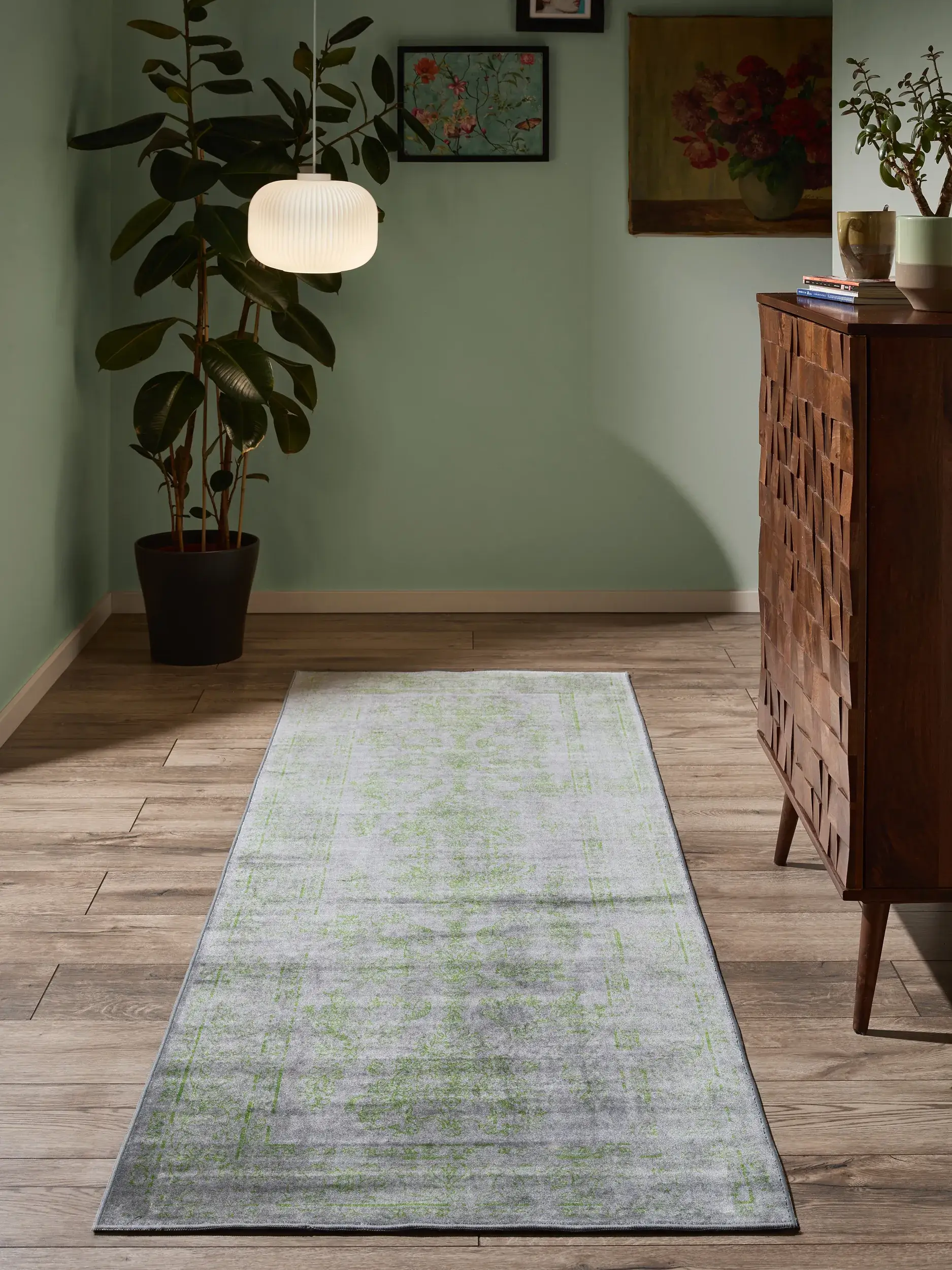 Teppe av 100% Polyester i Grau med 100% Polyester høy lugg fra benuta Nest
