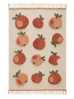 Kinderteppich Alma Beige/Rot