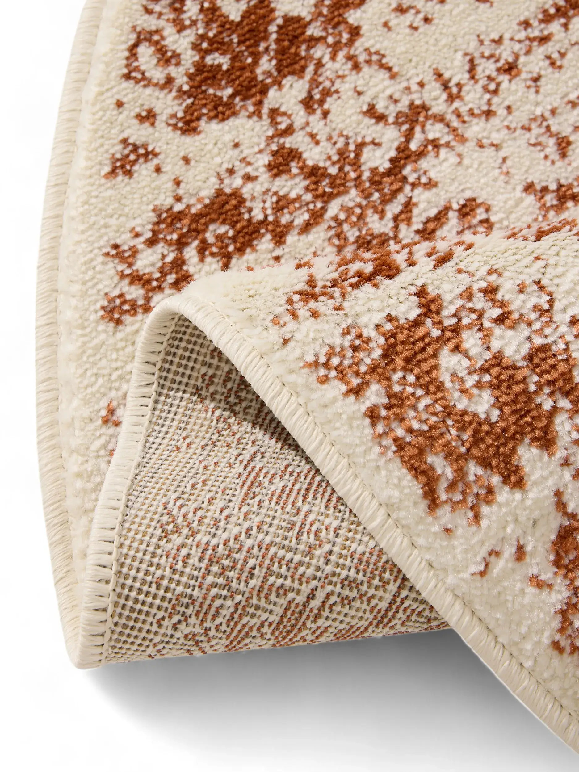 Teppich aus 100% Polypropyleen in Beige mit 100% Polypropyleen hohem Flor von benuta Basic