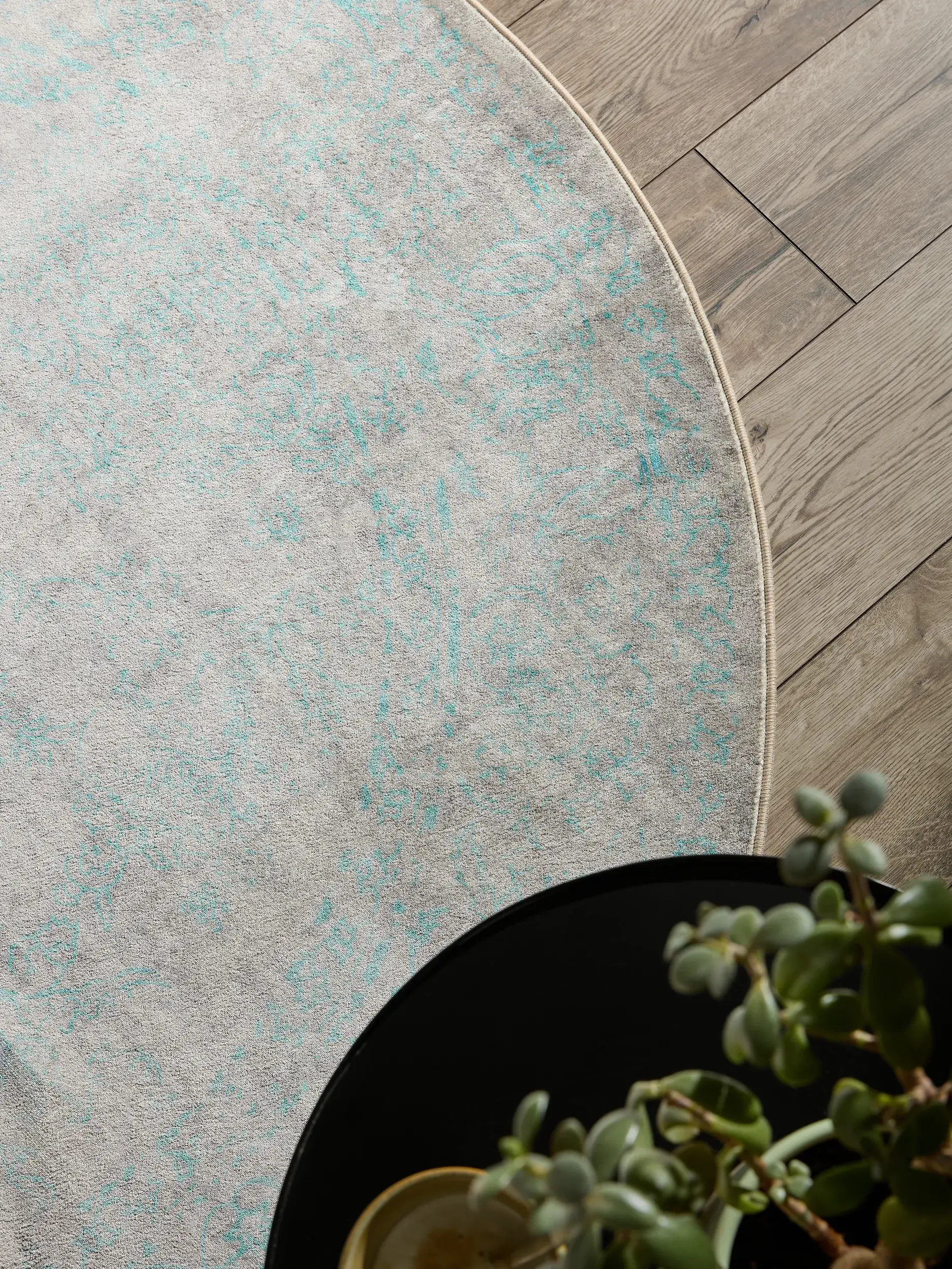 Rug made of 100% Polyester in Grey with a 100% Polyester high pile by benuta Nest