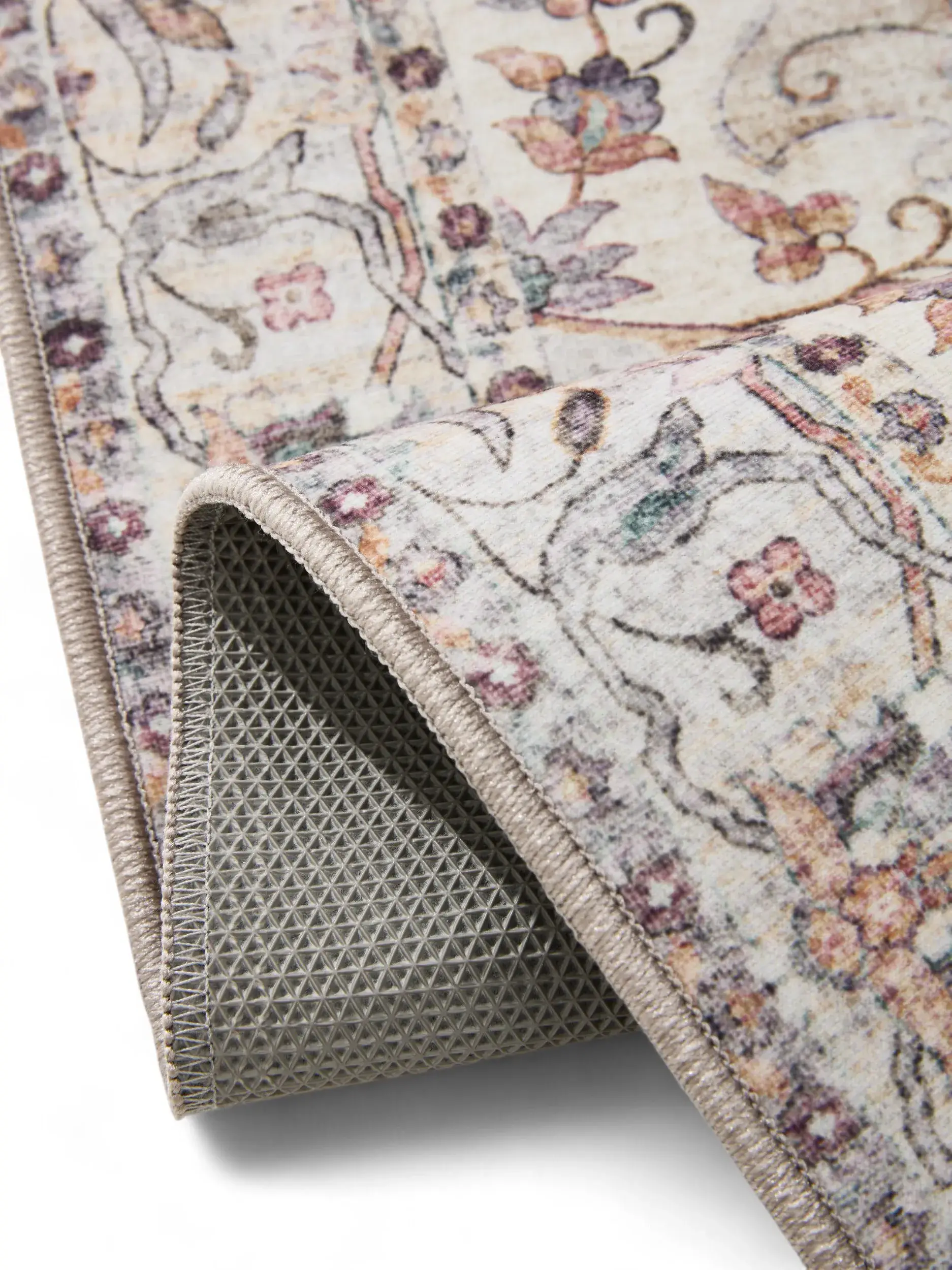 Rug made of 100% Polyester in Multicolour with a 100% Polyester high pile by benuta Basic