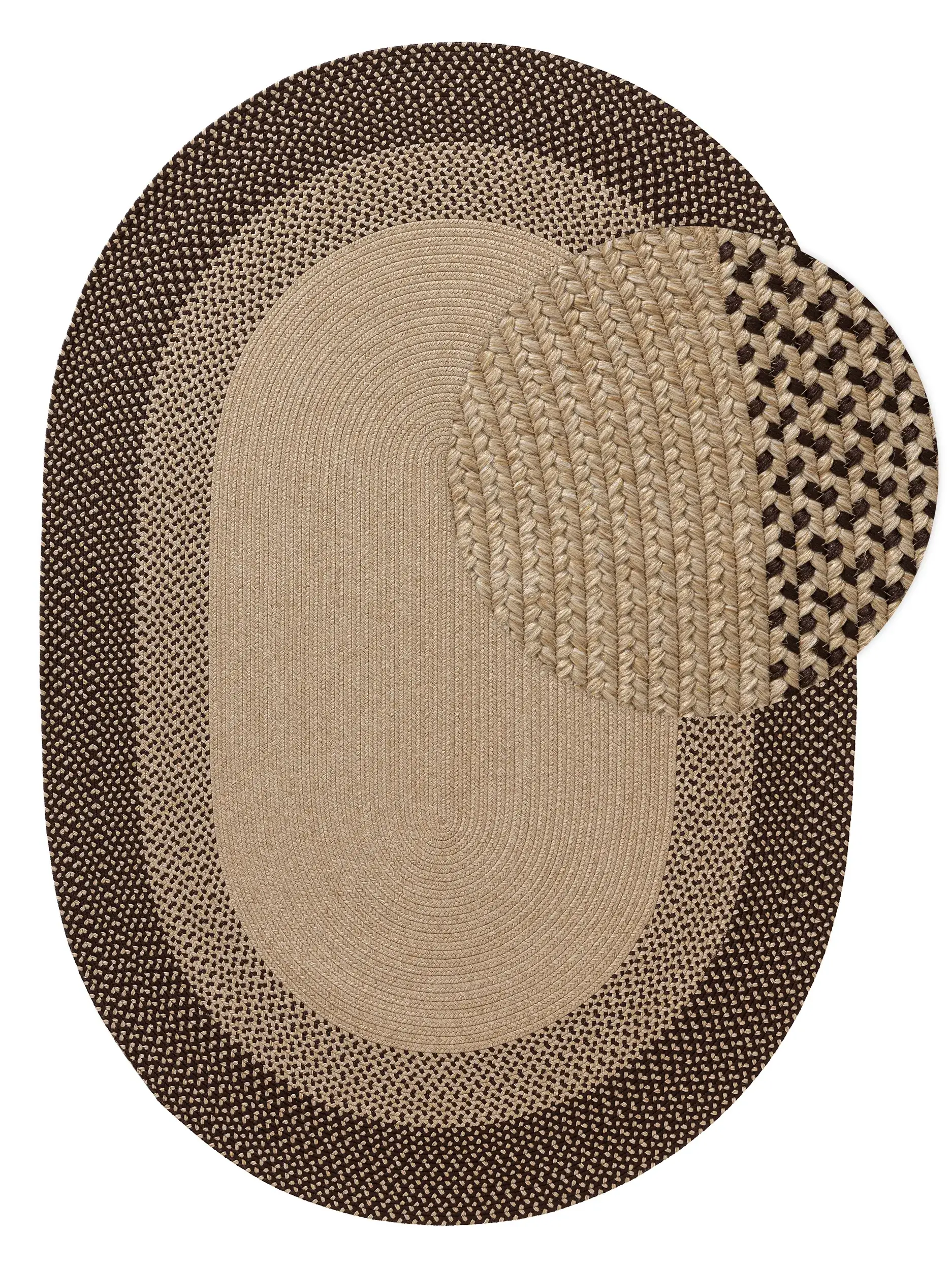 Matto 80% Polypropylen, 20% Polyestera värissä Braun 80% Polypropylen, 20% Polyester korkealla nukalla merkiltä benuta Nest