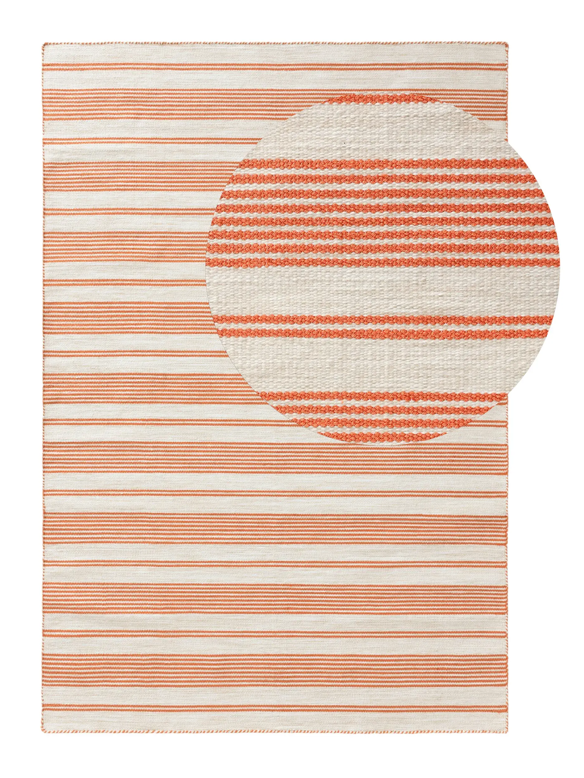 Alfombra de 100% Poliéster (PET reciclado) en Naranja con un pelo de {{Placeholder_Pile Height}} de altura de benuta nest