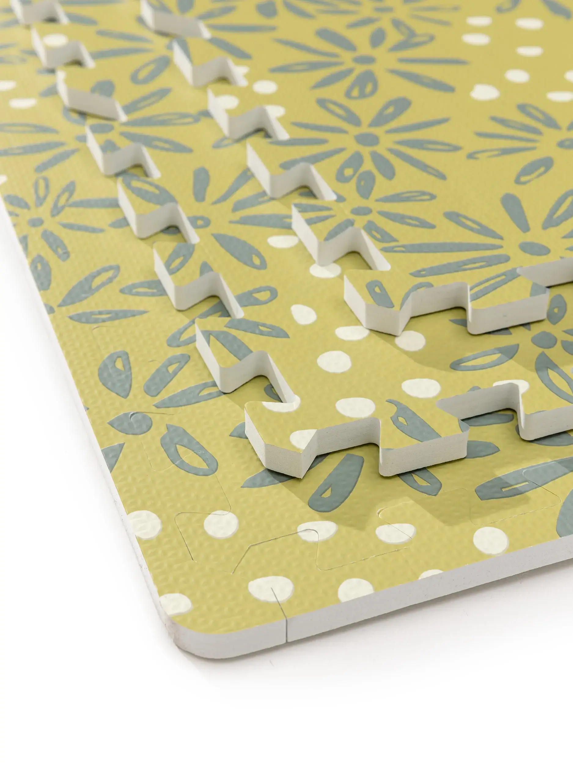 Tapis de jeu Daisy Vert en motif Floral en 100% Mousse EVA de Lytte