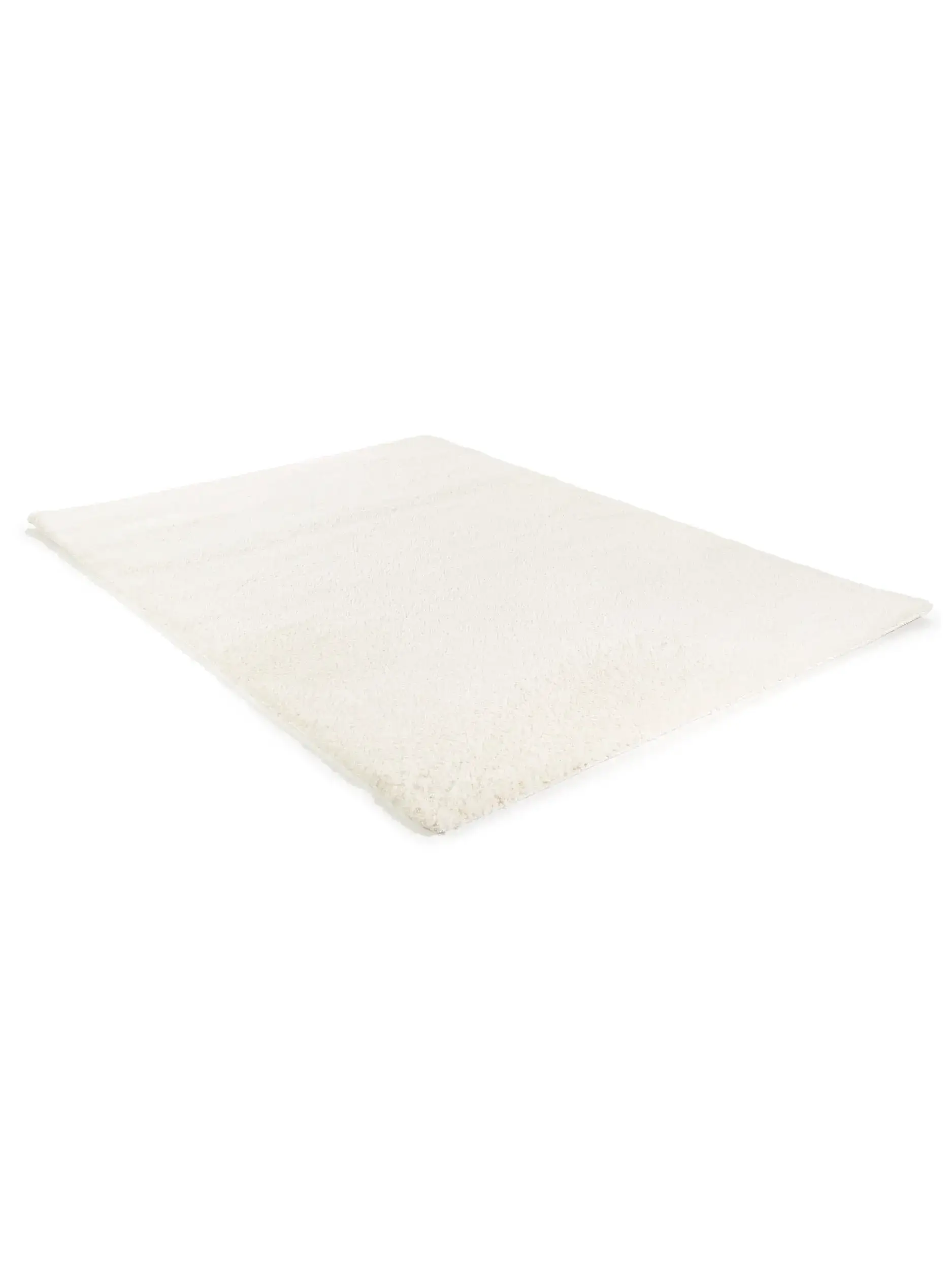 Teppich aus 100% Polyester (Microfiber) in Weiß mit 100% Polyester (Microfiber) hohem Flor von benuta