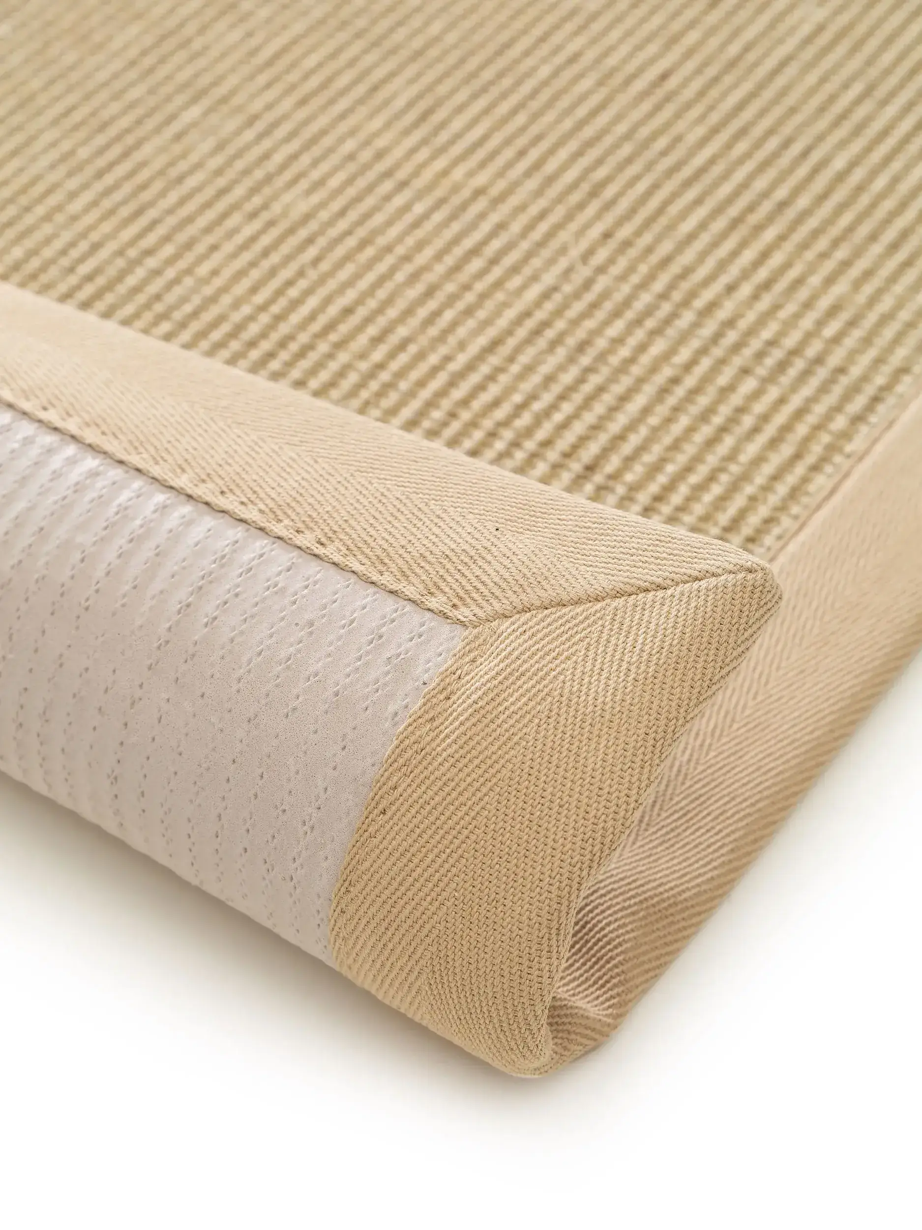 Tappetino Sana Crema in Bordo-ontwerp van 100% Sisal door benuta nest