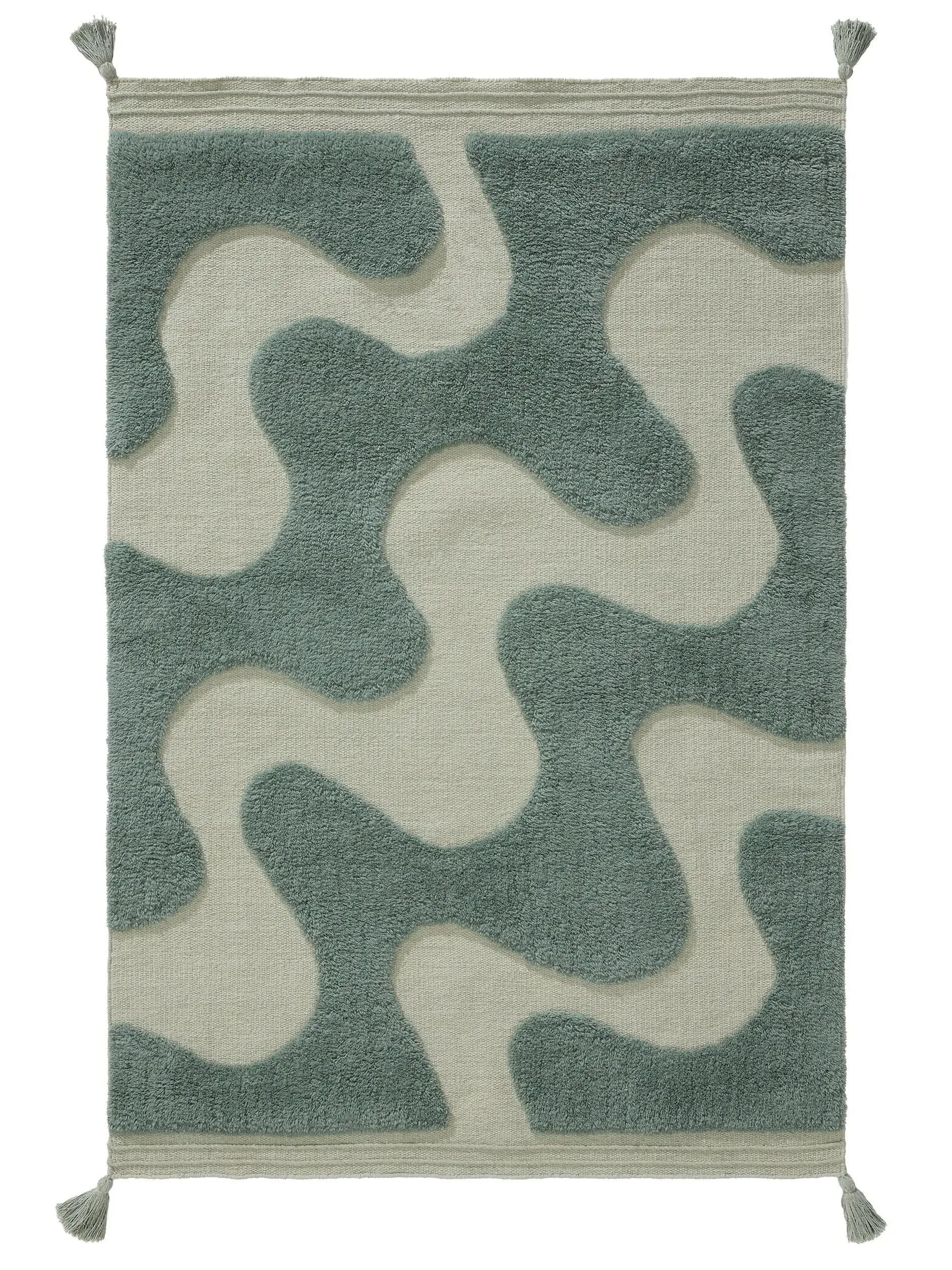 Tappeto bambino Muriel Giallo/Turchese di 