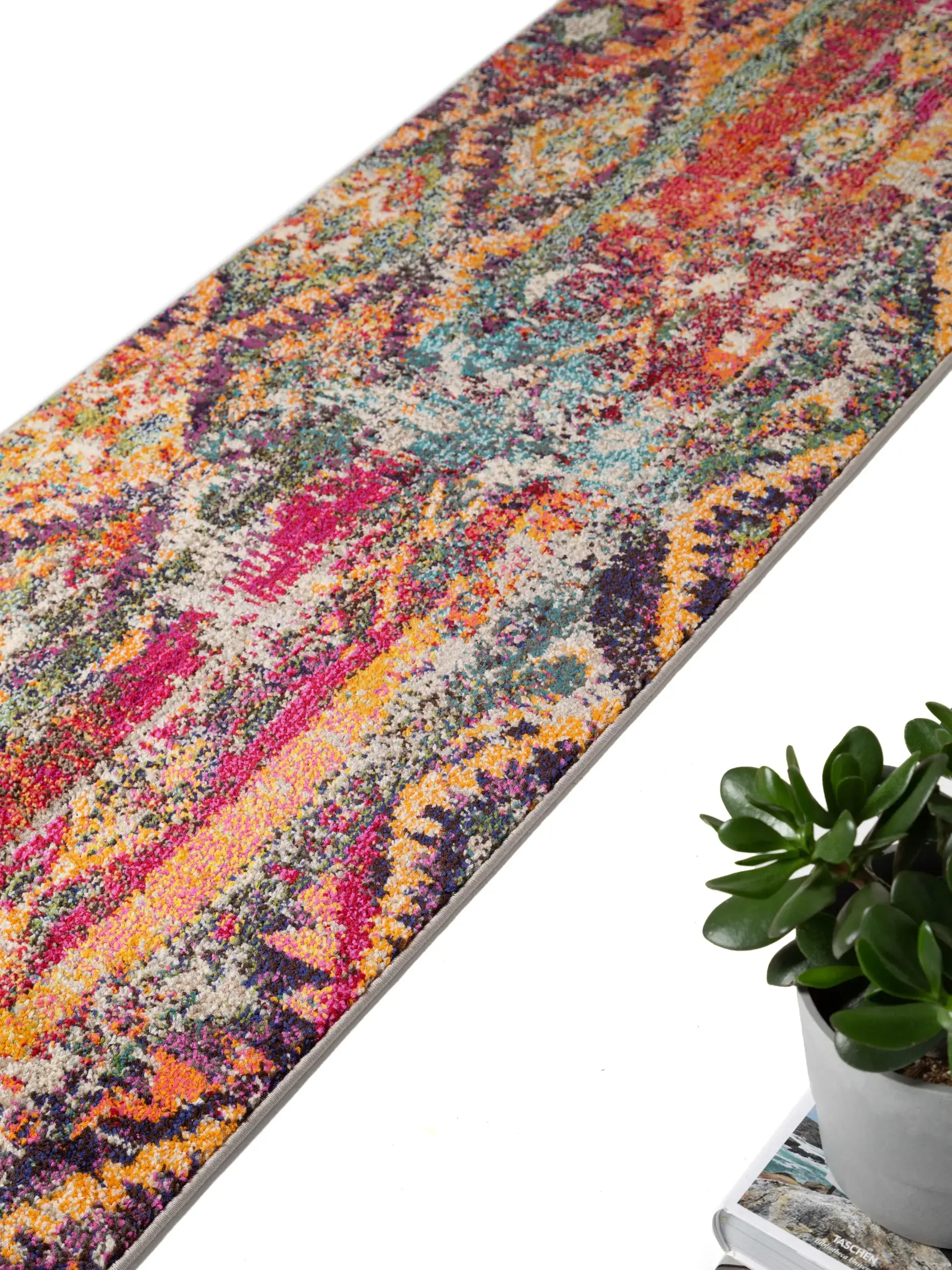 Teppich aus 100% Polypropylen in Multicolor mit 100% Polypropylen hohem Flor von benuta Nest