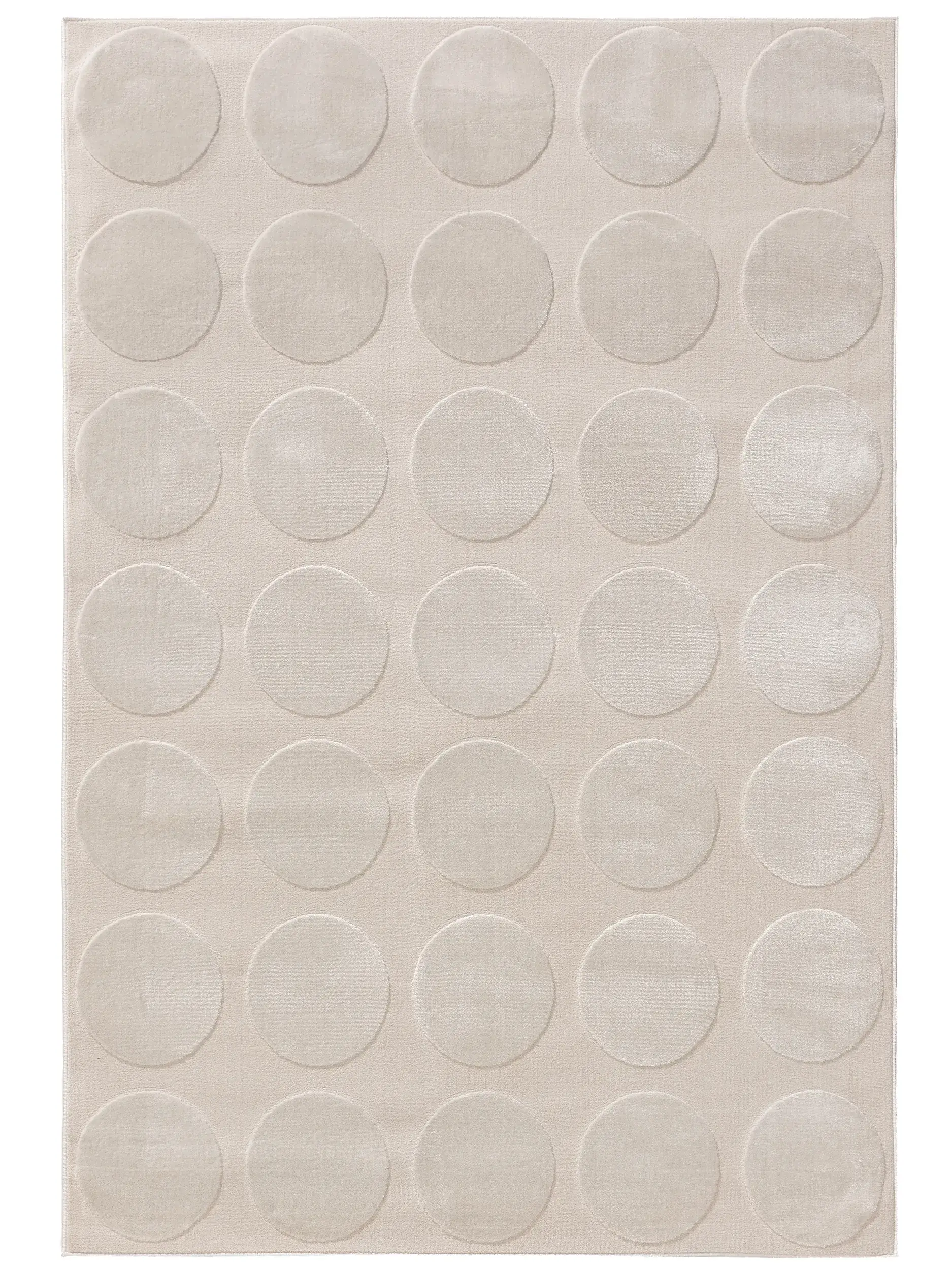 Teppe av 60% Polyester, 40% Polypropylen i Weiß med 60% Polyester, 40% Polypropylen høy lugg fra benuta Basic