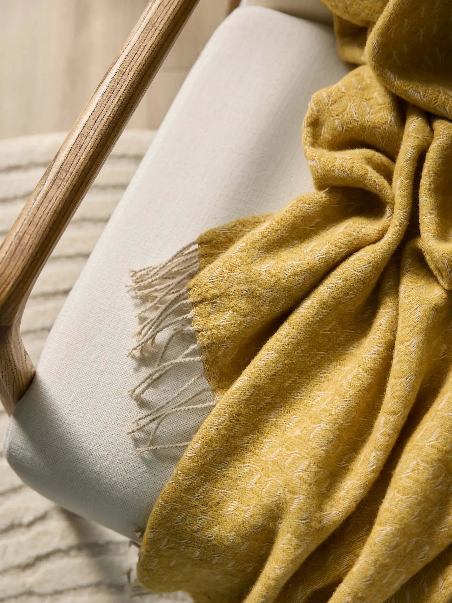 Tæppe Liana Gul fra benuta nest