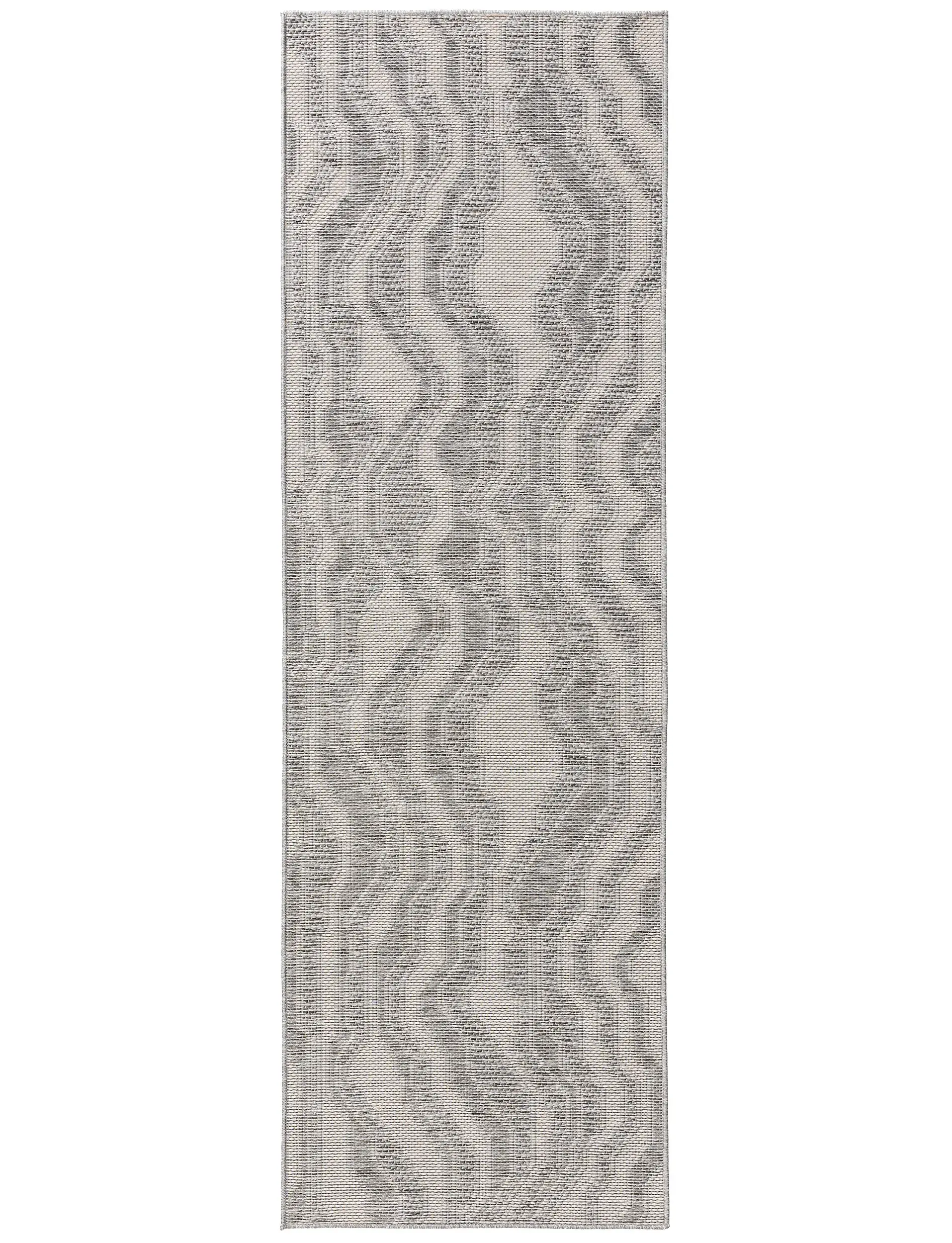 Rug made of 100% Polypropylen in Grey with a 100% Polypropylen high pile by benuta Nest