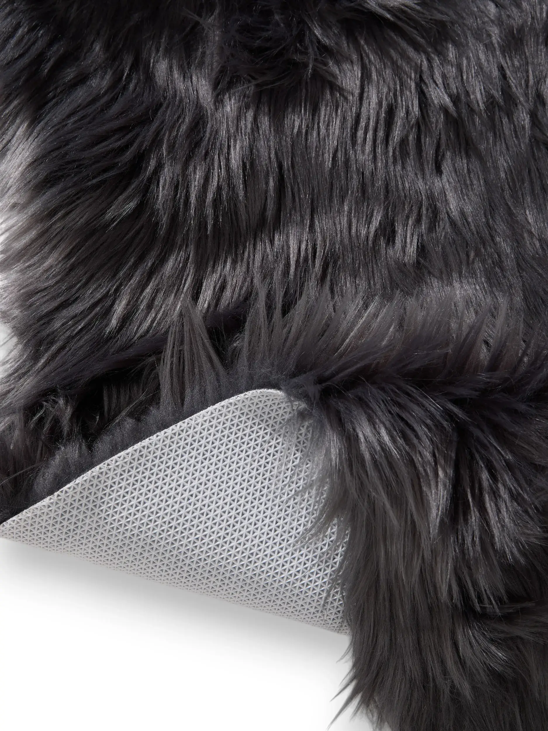Tapete de 70% Polyacryl, 30% Polyester em Grau com pelo de 70% Polyacryl, 30% Polyester de altura da benuta Pop
