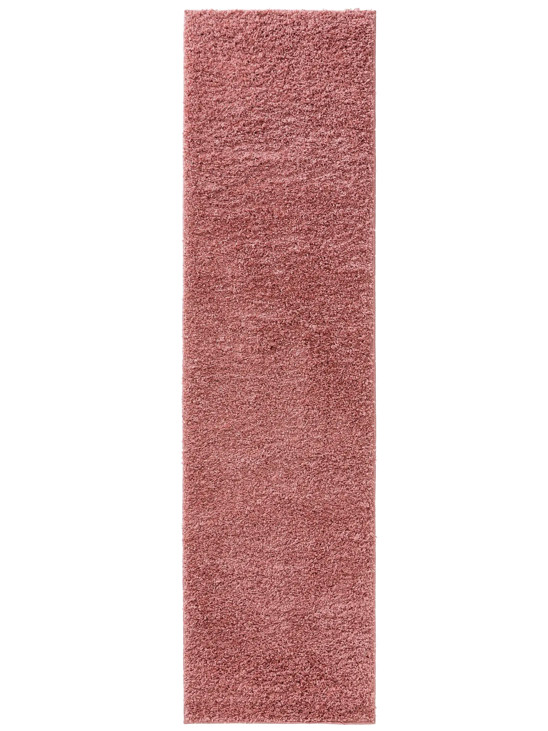 Tapijt van 100% Polypropyleen in Roze met een 100% Polypropyleen hoge pool van benuta Basic