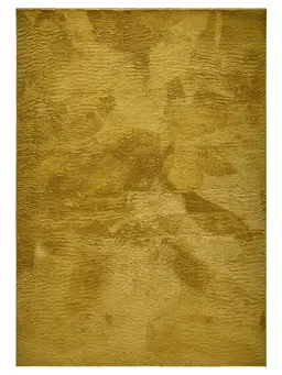 Tappeto in peluche sintetico Furry Giallo