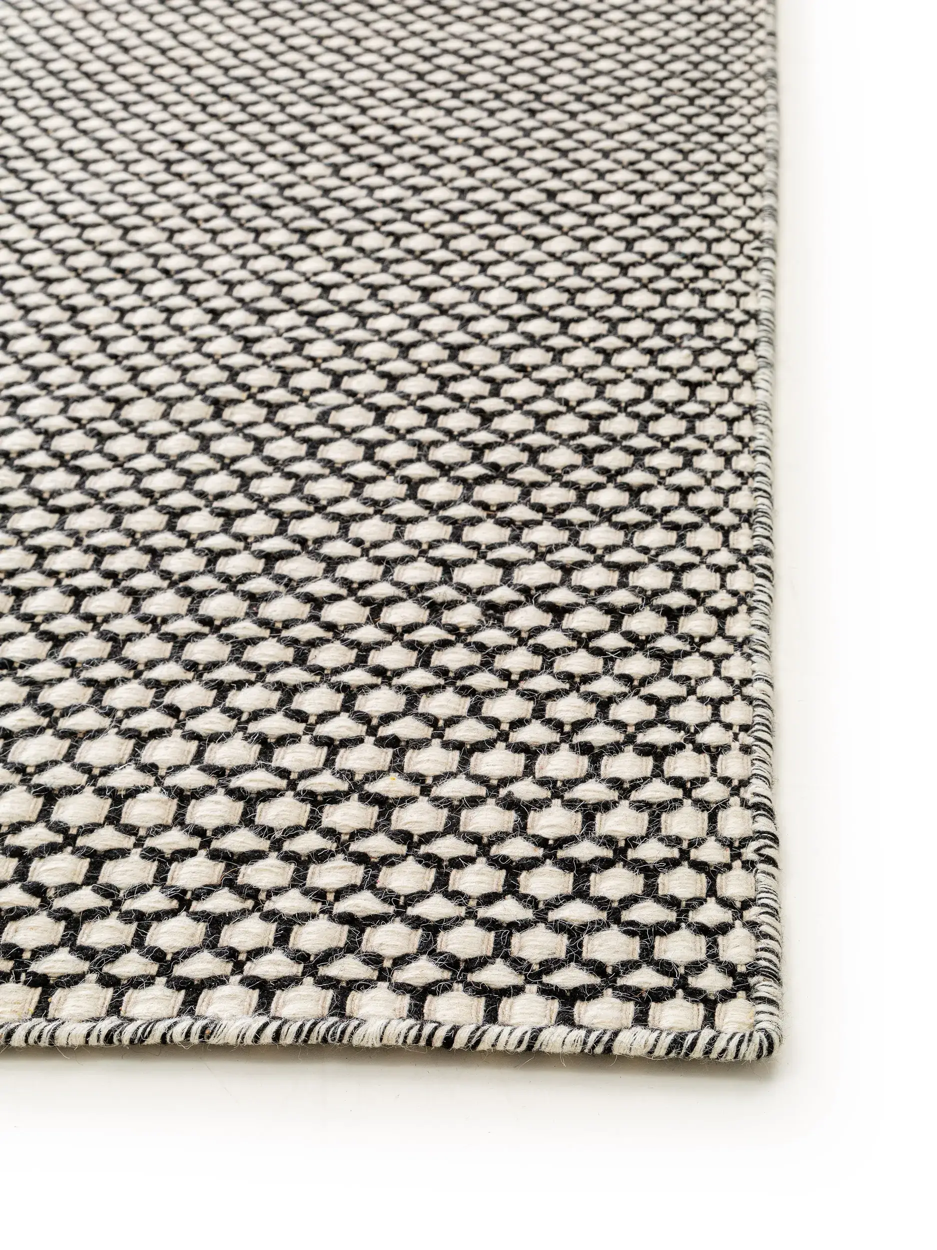 Tappeto di 80% Lana, 20% Cotone in Beige con pelo alto 80% Lana, 20% Cotone da benuta Finest