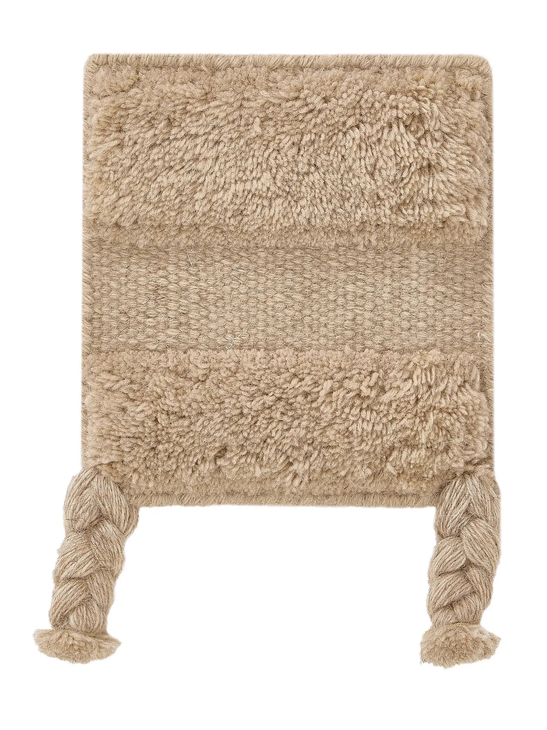 Tapis Minos en 100% Laine (de Nouvelle-Zélande) en Beige de benuta Finest