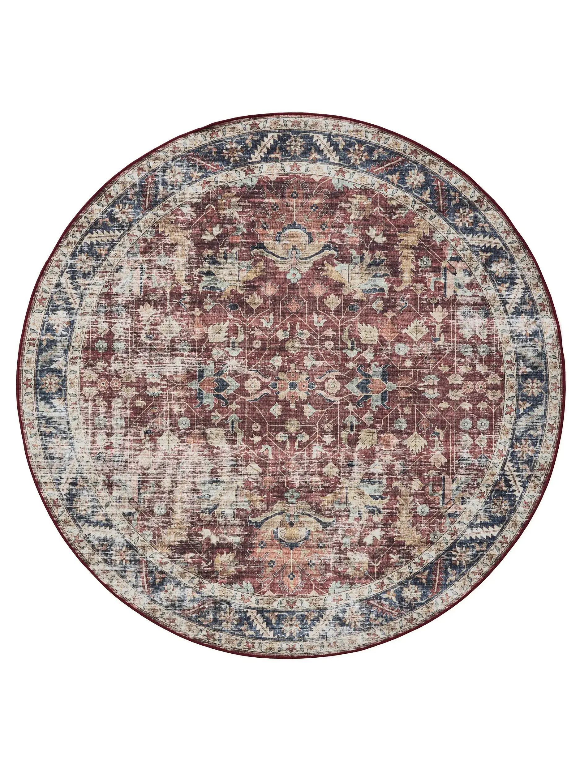 Rug made of 100% Polyester in Multicolour with a 100% Polyester high pile by benuta Basic