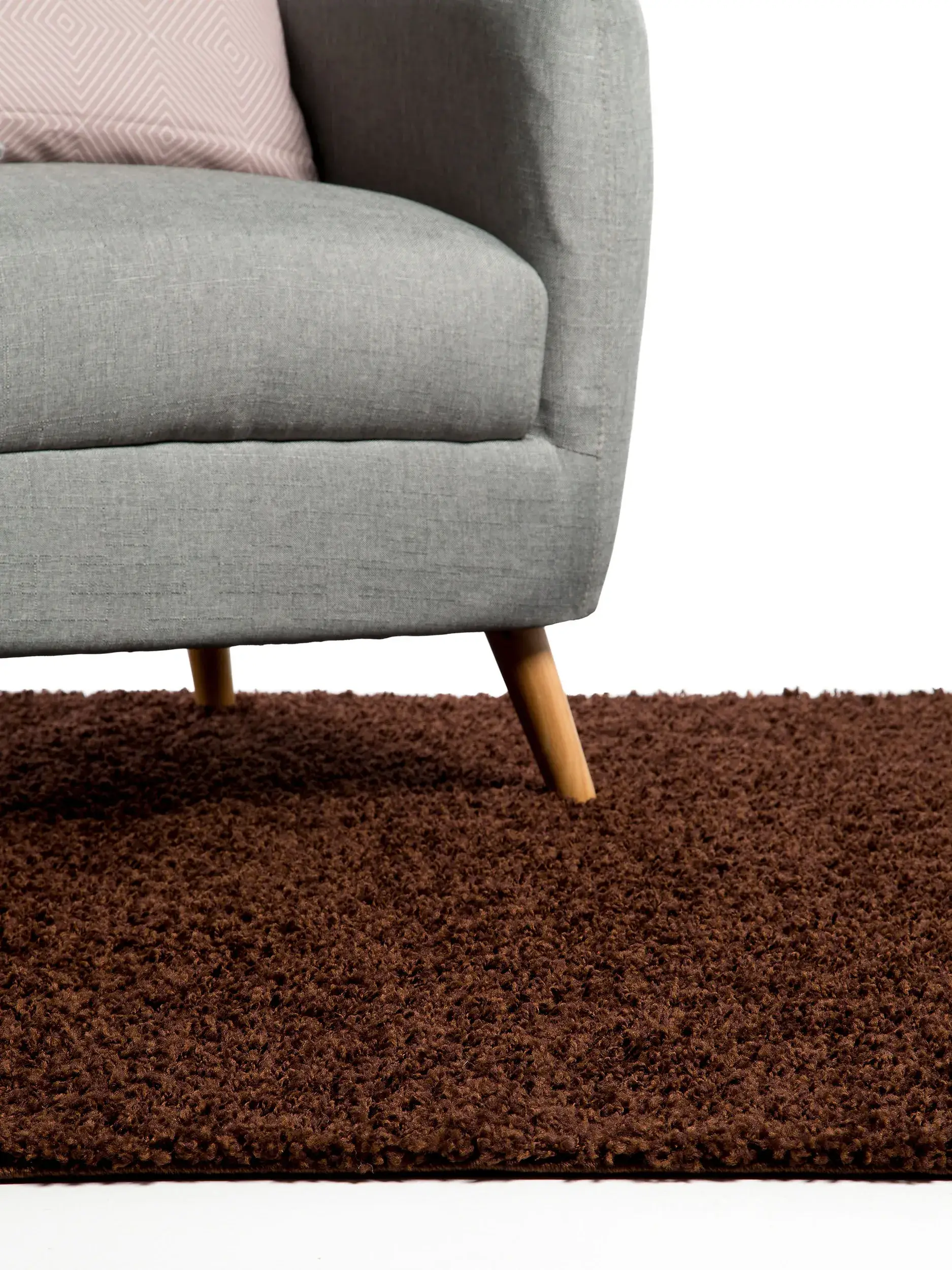 Teppich Swirls aus 100% Polypropylen in Braun von benuta