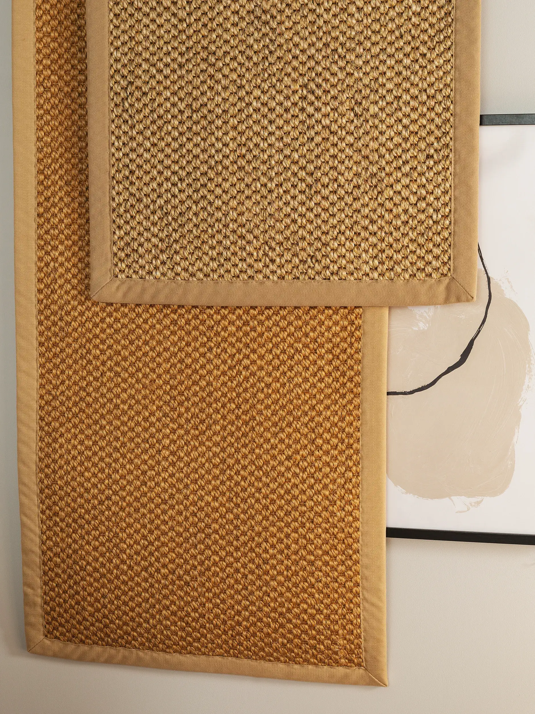 Matto 100% Sisala värissä Beige 100% Sisal korkealla nukalla merkiltä benuta Pure