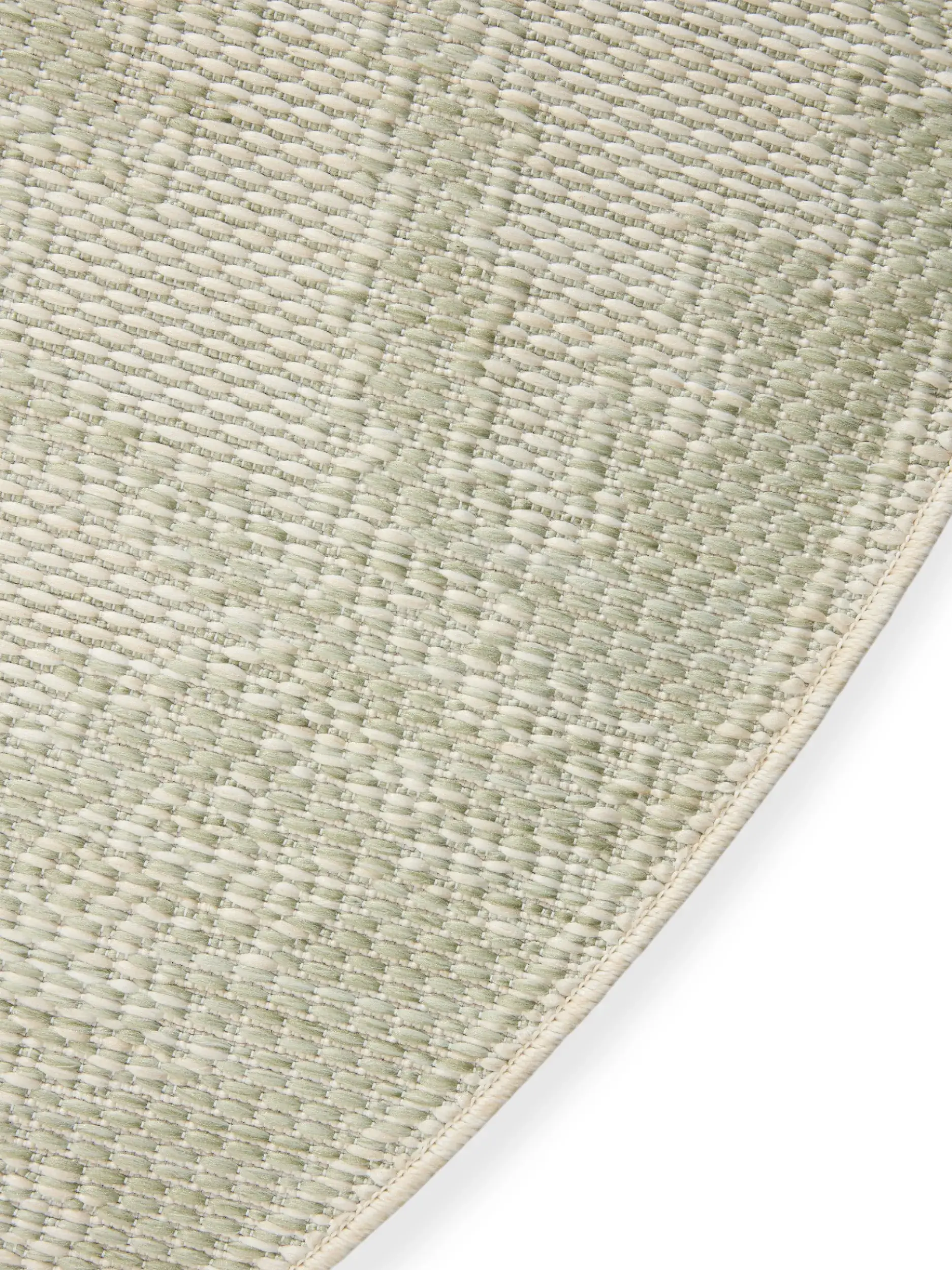 Rug made of 100% Polypropylen in Green with a 100% Polypropylen high pile by benuta Nest