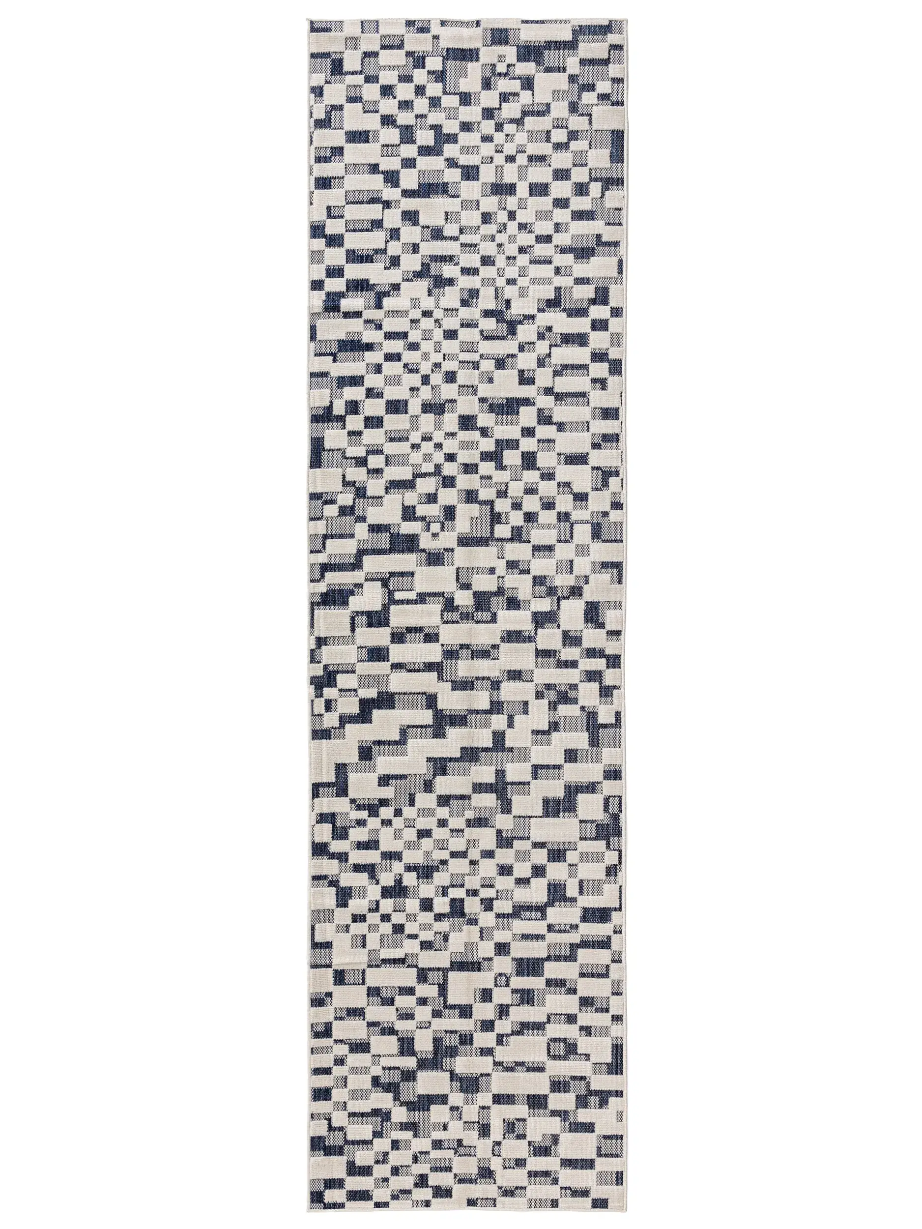 Rug made of 100% Polypropylen in Blue with a 100% Polypropylen high pile by benuta Basic