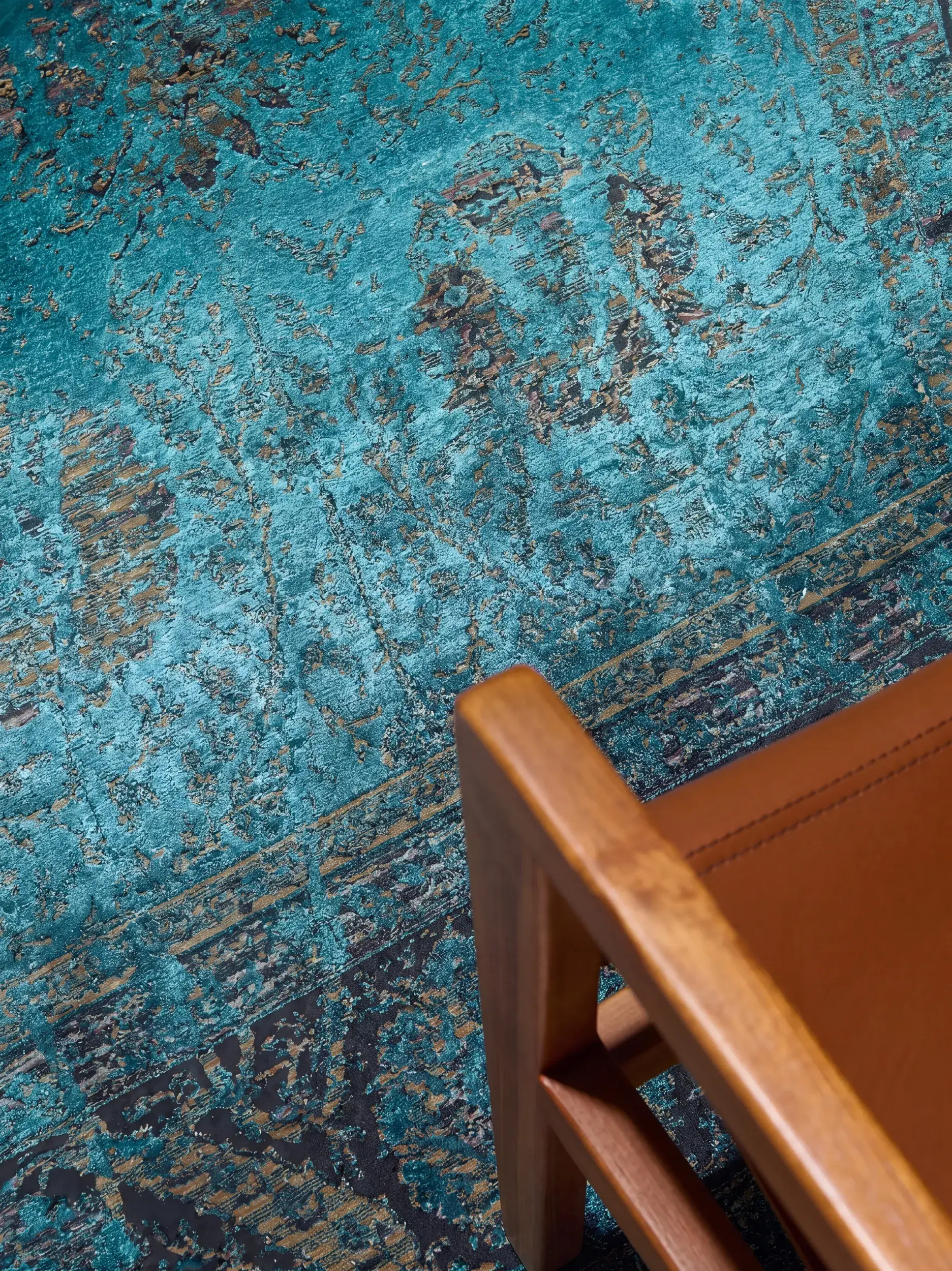 Tapis Medea en 56% Viscose, 30% Polyester, 14% Acrylique en  de benuta Finest