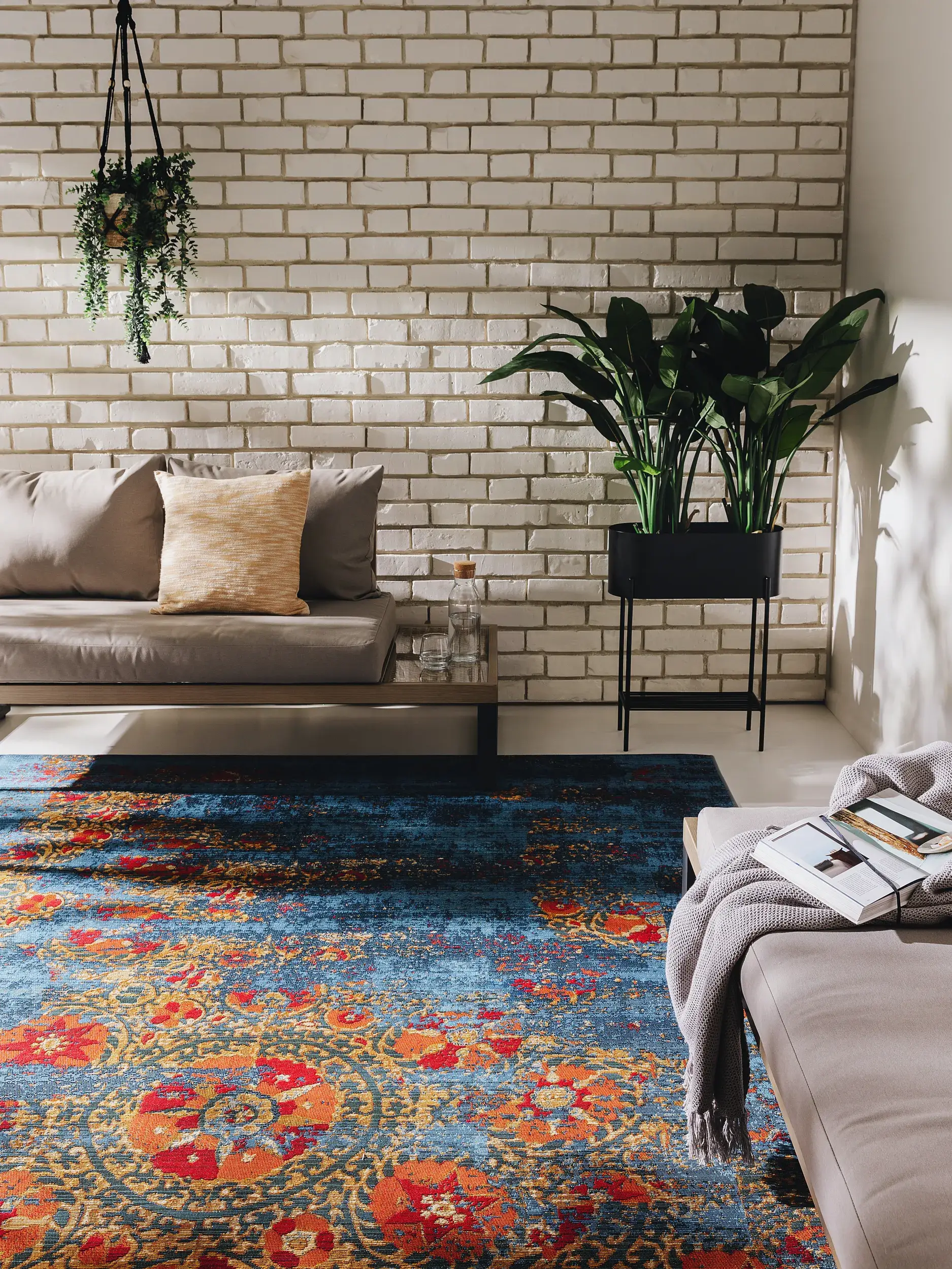 Teppich Artis aus 76% Polypropylen, 23% Polyester, 1% Latex in Multicolor von benuta Nest