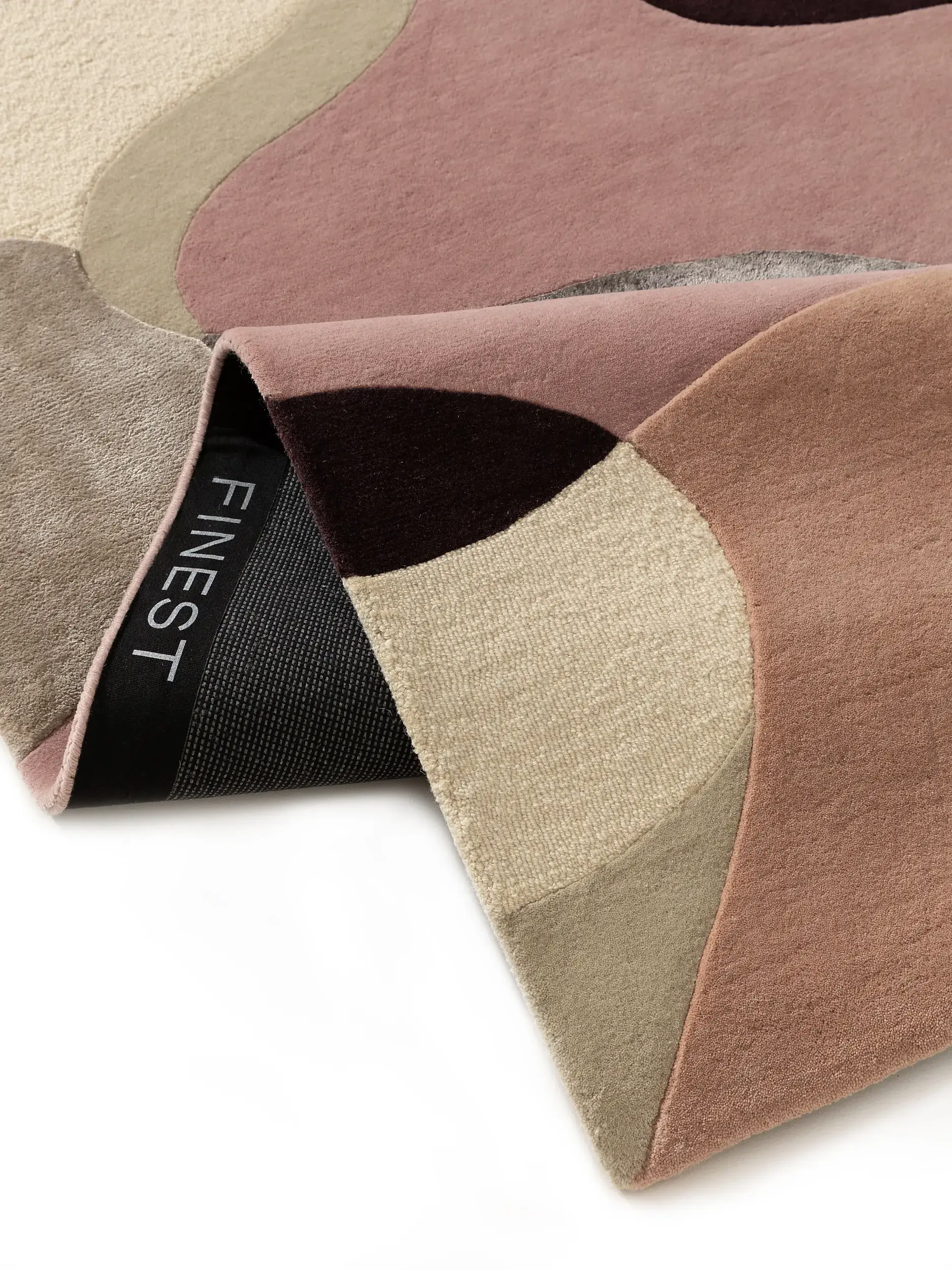 Tæppe af 80% Uld, 20% Lyocell (Tencel™) i Flerfarvet med 80% Uld, 20% Lyocell (Tencel™) høj luv fra benuta Finest