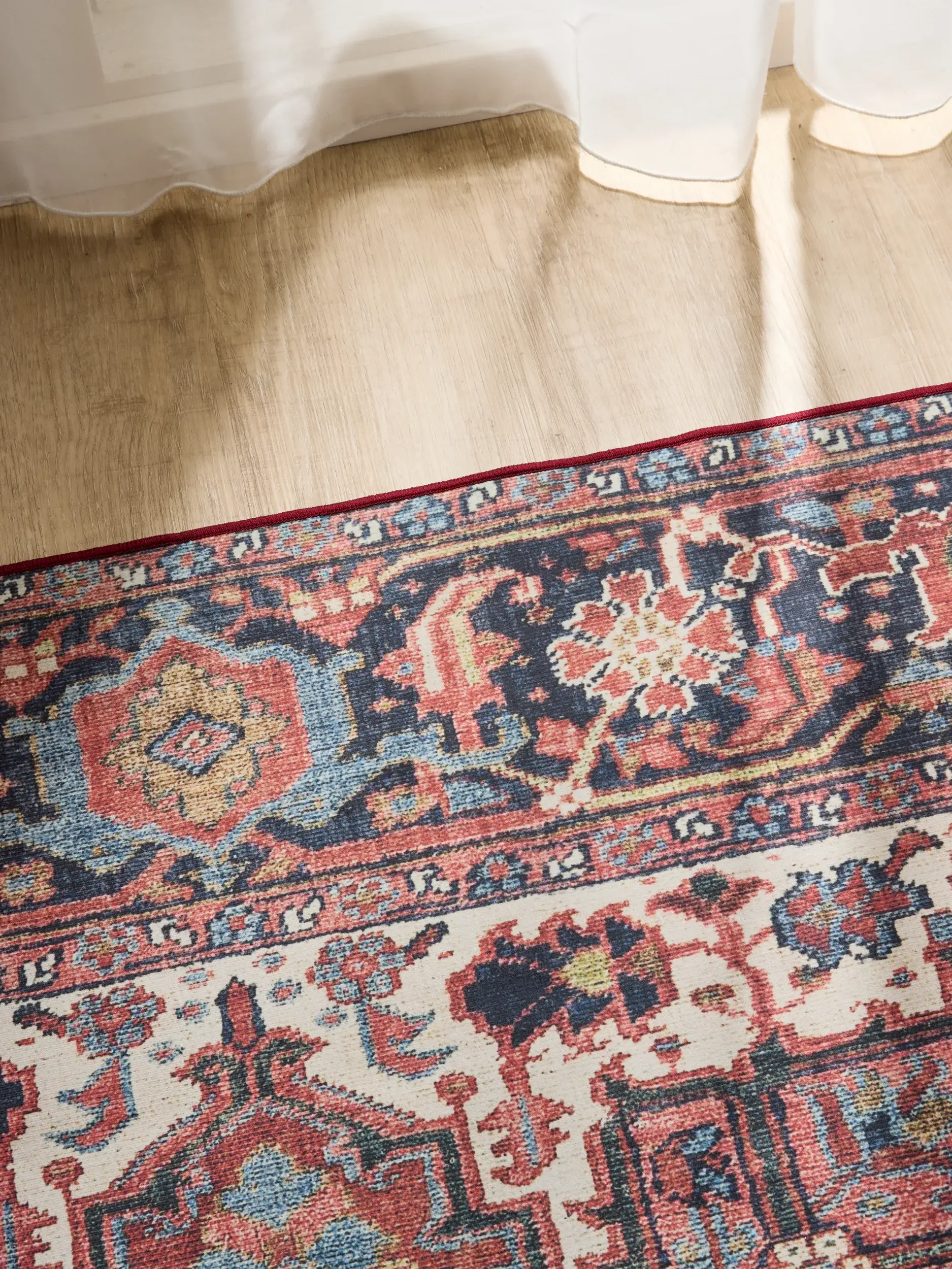 Rug made of 100% Polyester in Multicolour with a 100% Polyester high pile by benuta Basic
