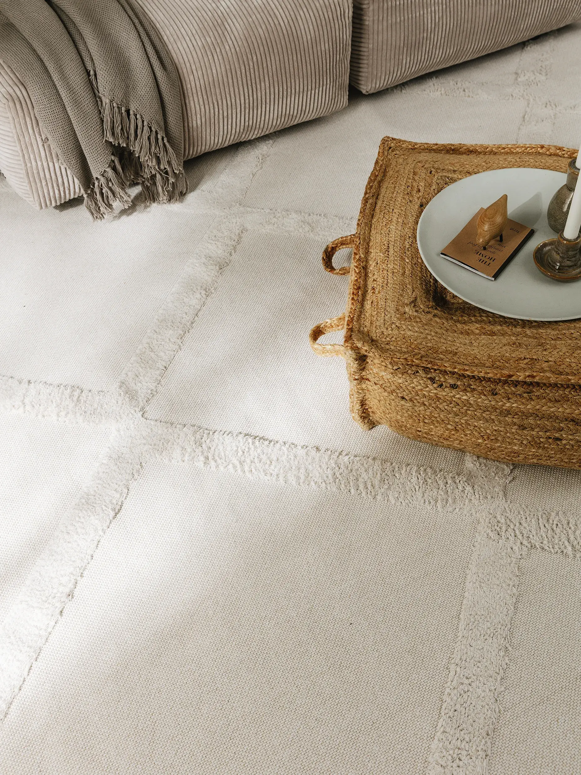 Teppich Oslo aus 100% Baumwolle in Beige von benuta Pop