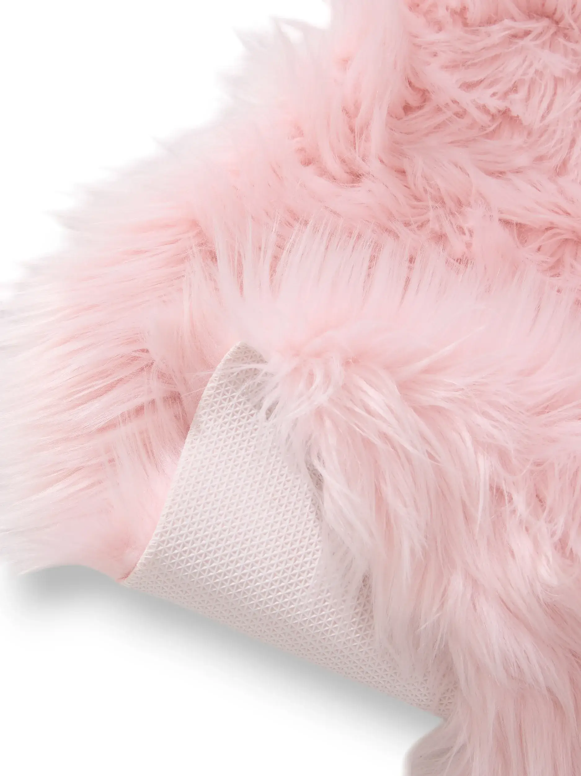 Tappeto di 70% Poliacrilico, 30% Poliestere in Rosa con pelo alto 70% Poliacrilico, 30% Poliestere da benuta POP