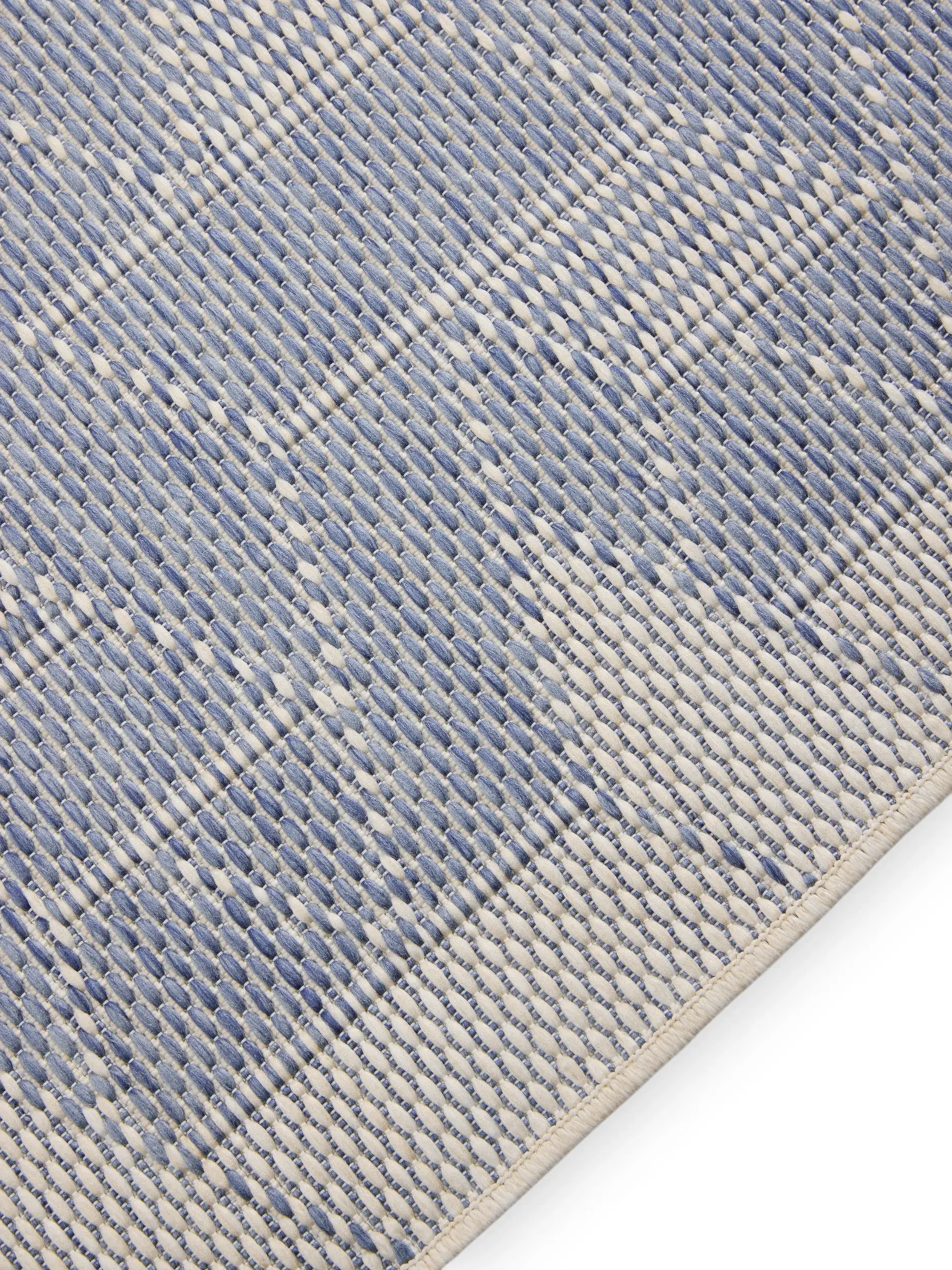 Teppich aus 100% Polypropylen in Blau mit 100% Polypropylen hohem Flor von benuta Nest