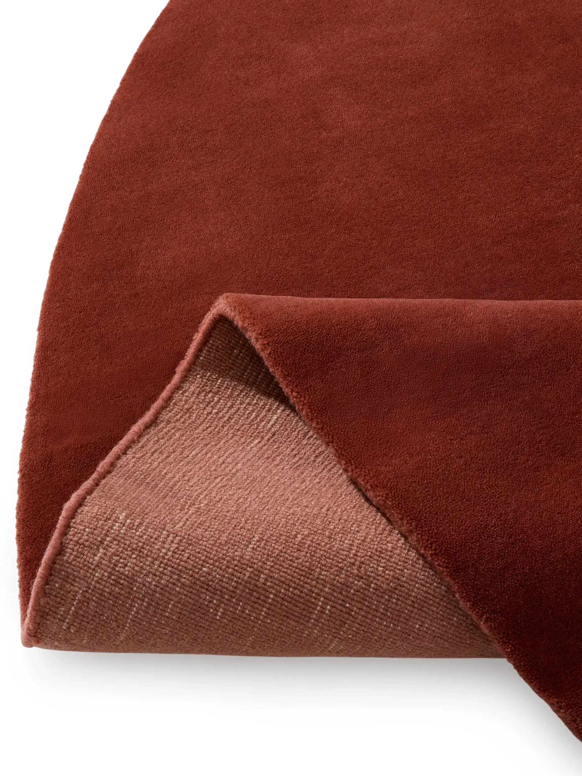 Teppich Mono aus 100% Baumwolle in Rot von benuta