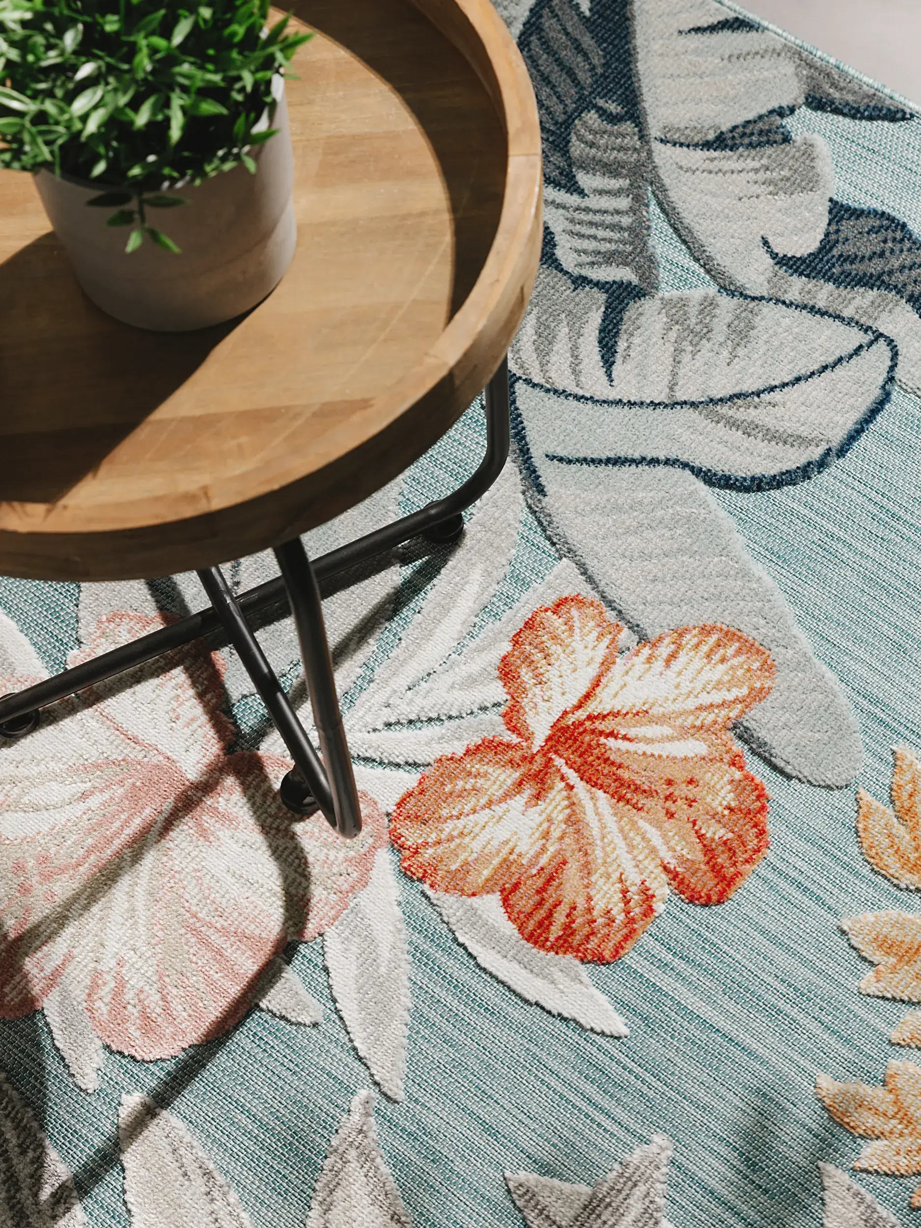 Rug made of 100% Polypropylen in Multicolour with a 100% Polypropylen high pile by benuta Basic