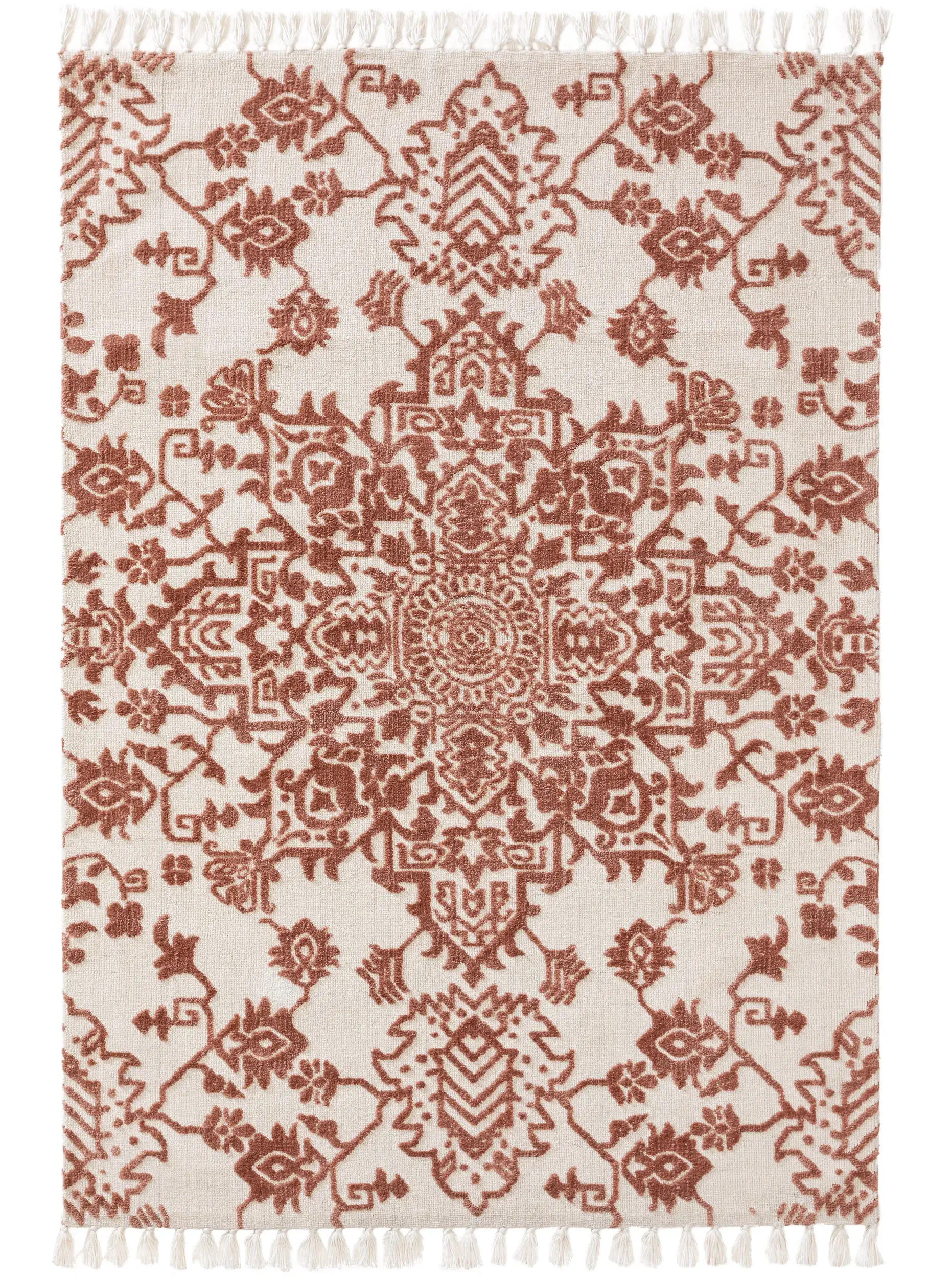 Alfombra de 100% Poliéster (Microfibra) en Rojo con un pelo de {{Placeholder_Pile Height}} de altura de benuta nest