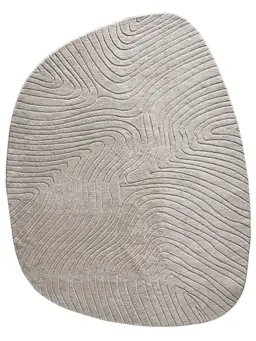 Waschbarer Teppich Pam Grau