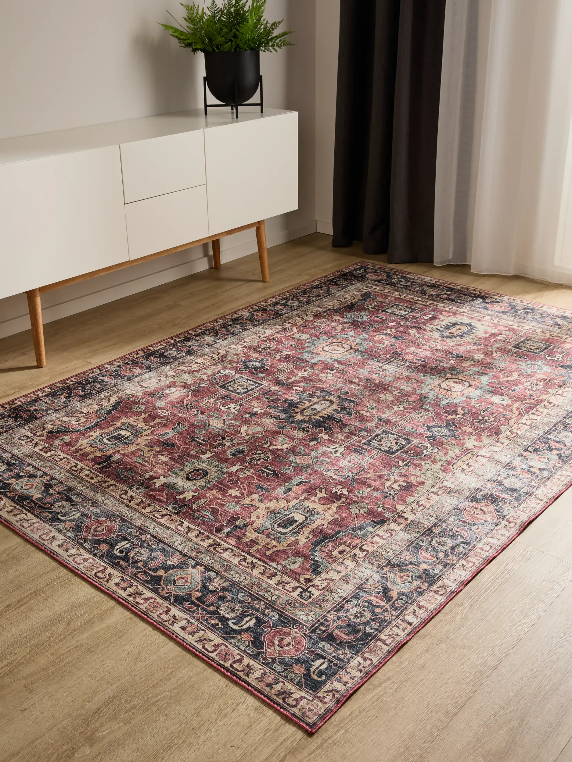 Matta av 100% Polyester i Flerfärgad med 100% Polyester hög lugg från benuta Basic