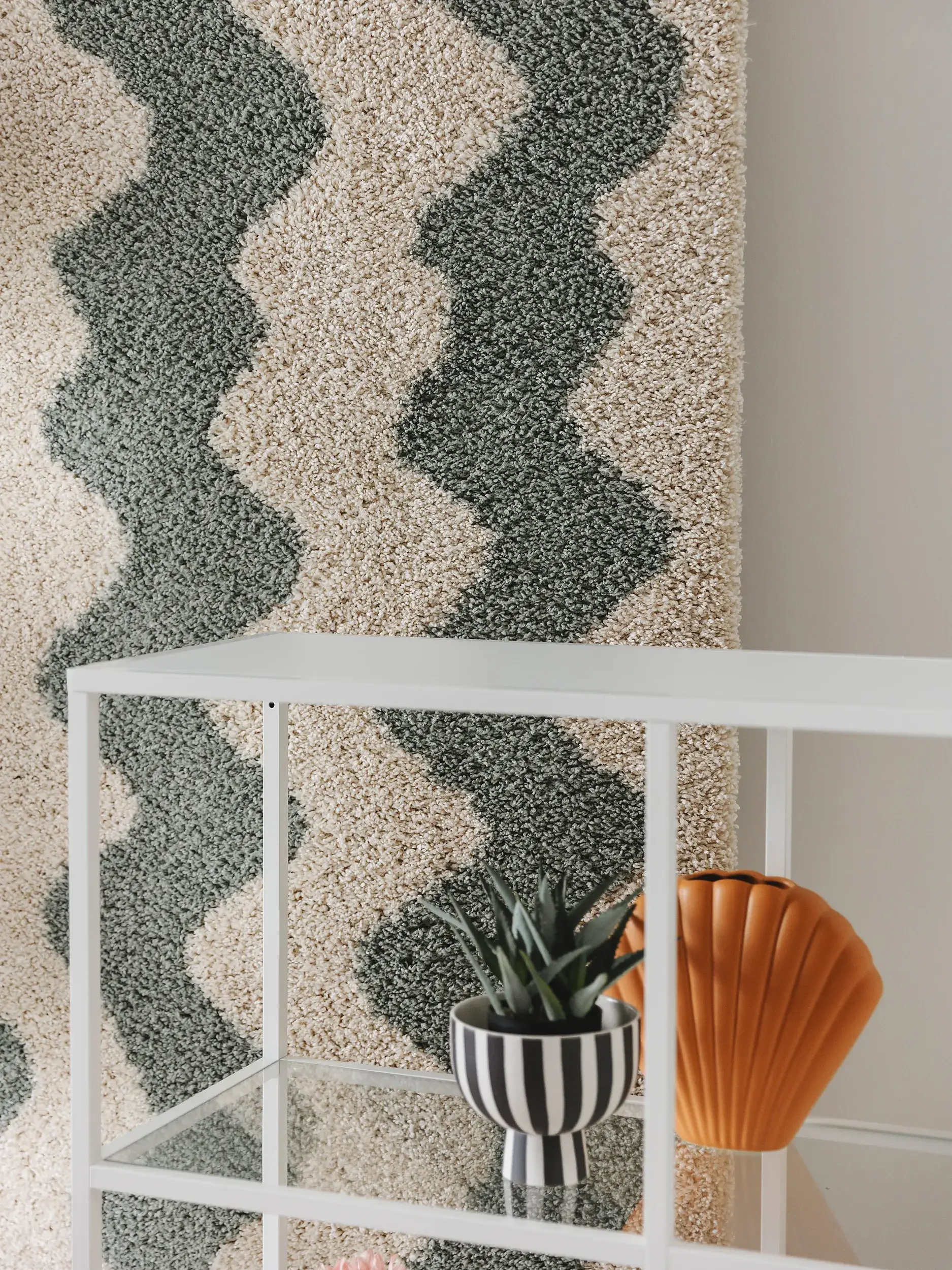 Teppich aus 100% Polypropylen in Multicolor mit 100% Polypropylen hohem Flor von benuta Pop