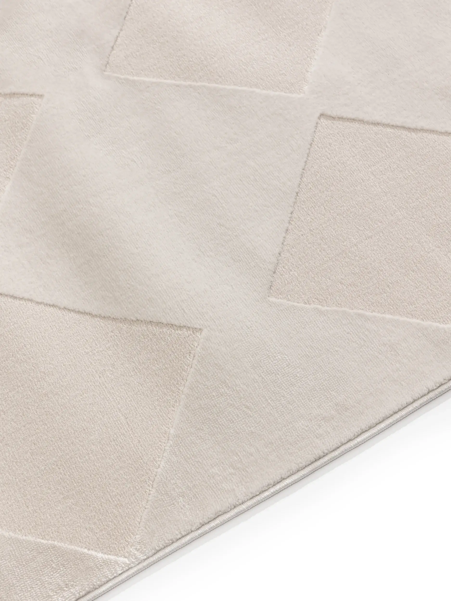 Teppe av 60% Polyester, 40% Polypropylen i Weiß med 60% Polyester, 40% Polypropylen høy lugg fra benuta Basic