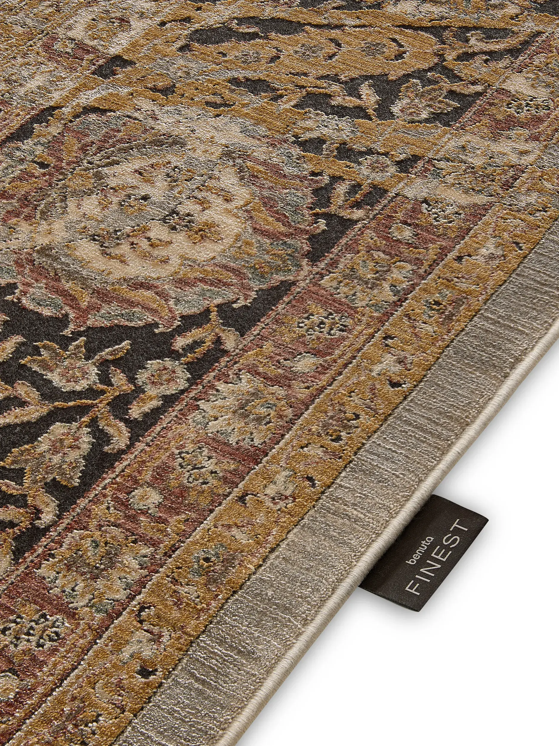 Teppe Medea av 56% Viskose, 30% Polyester, 14% Polyakryl i  fra benuta Finest