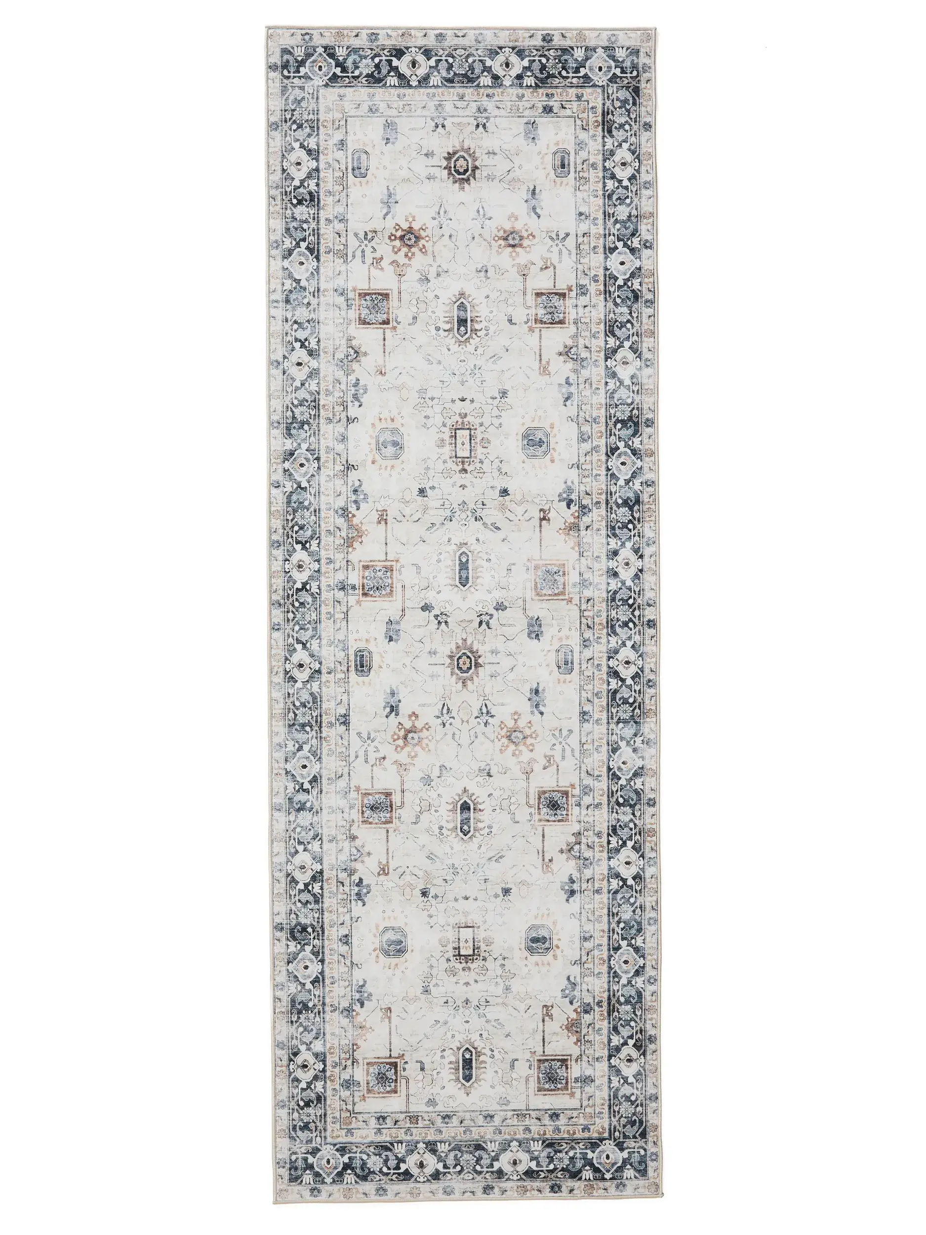 Rug made of 100% Polyester in Beige with a 100% Polyester high pile by benuta Basic
