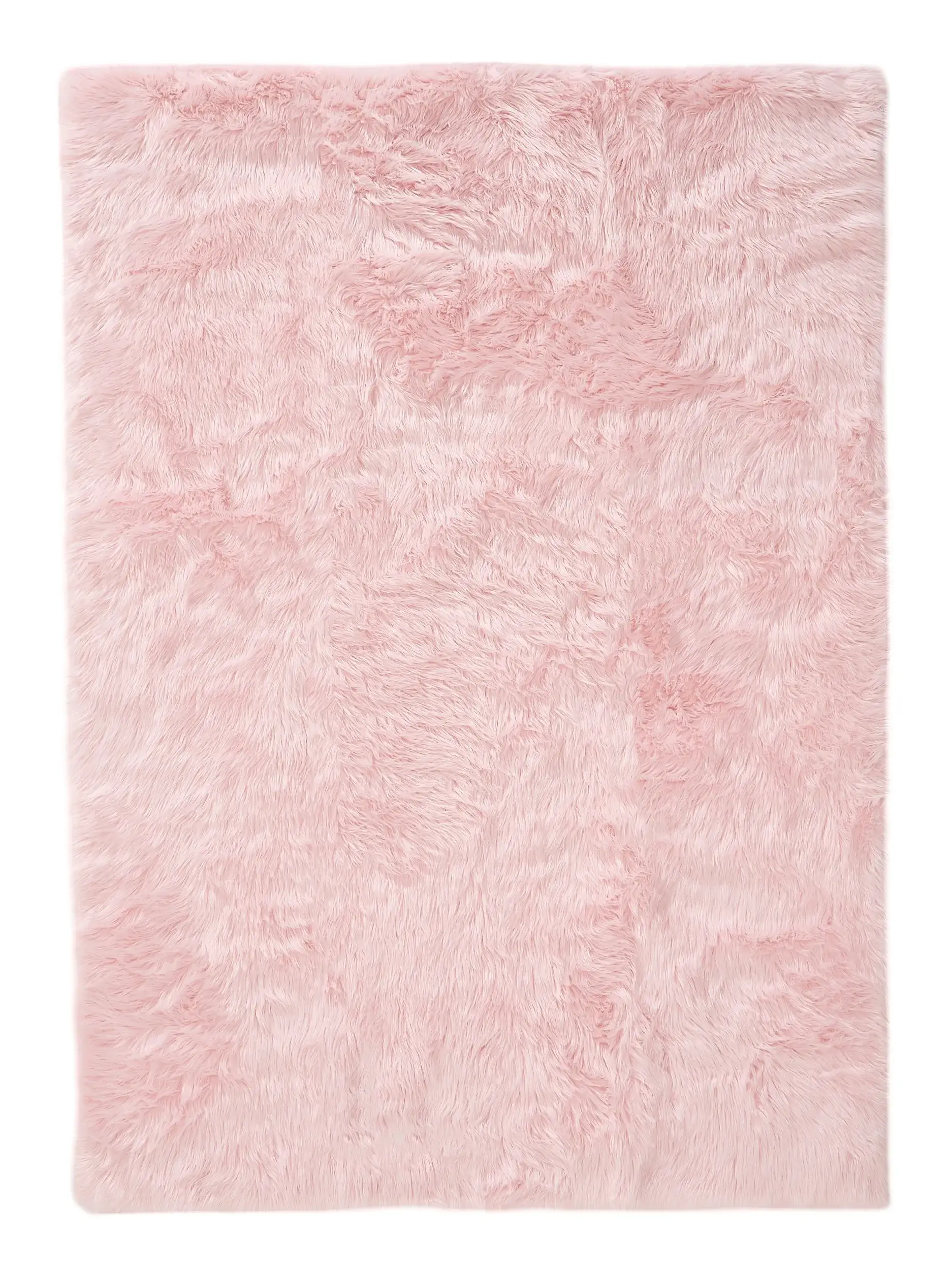 Tappeto a pelo lungo lavabile Nanuk Fucsia di 