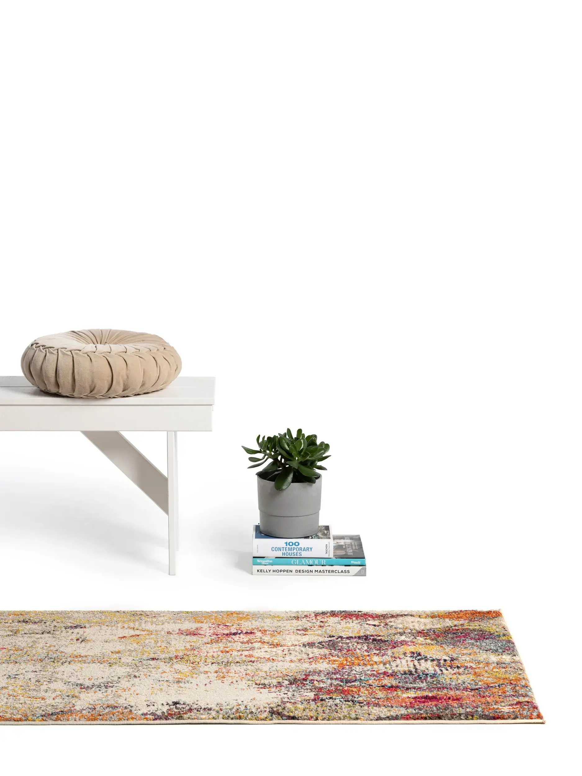 Teppich aus 100% Polypropylen in Beige mit 100% Polypropylen hohem Flor von benuta Nest