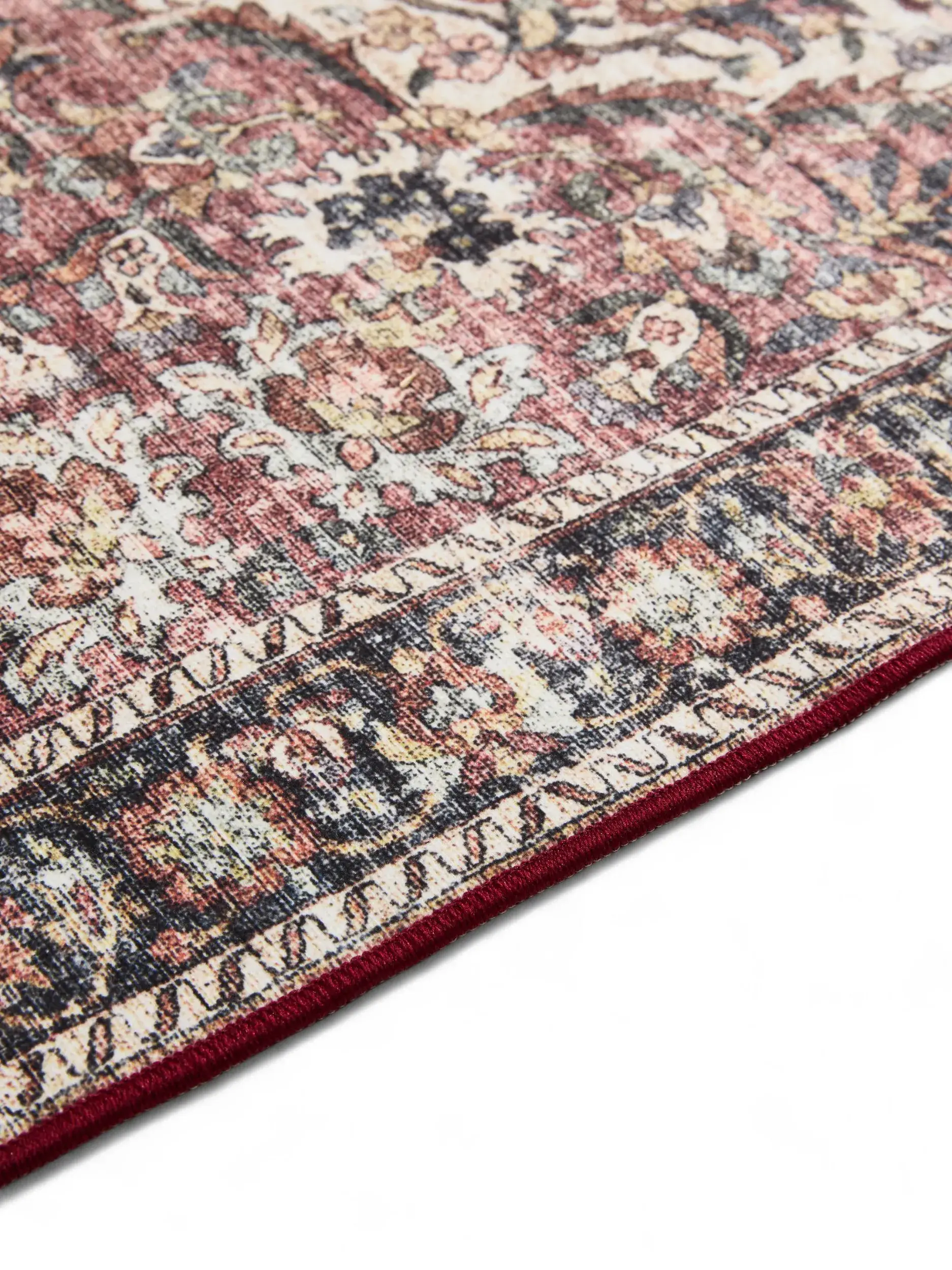 Rug made of 100% Polyester in Multicolour with a 100% Polyester high pile by benuta Basic